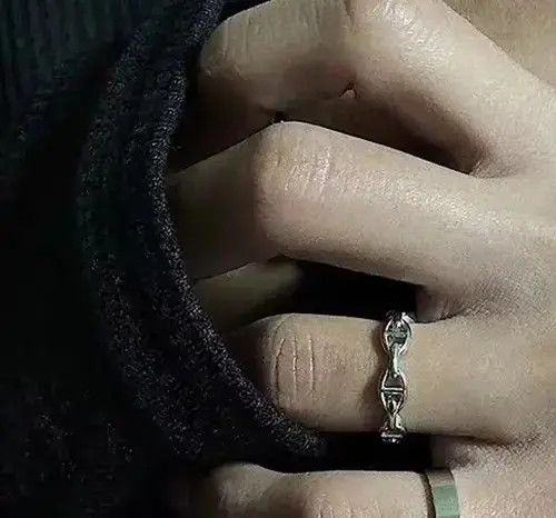 Designer × Ring Of Fire Retro chain ring Size ONE SIZE - 2 Thumbnail