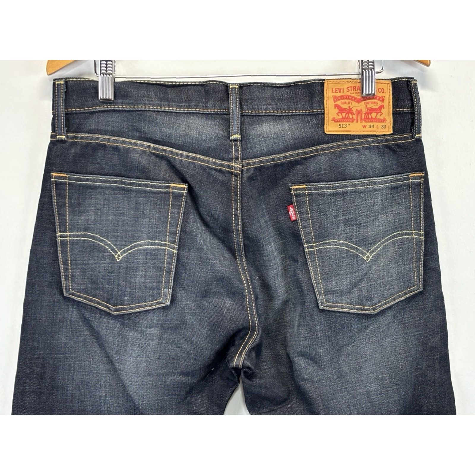 Levi's Levi's Men's 34x30 513 Denim Blue Slim Fit Straight Jeans User: Levi's Men's 34x30 513 Denim Blue Slim Fit Straight Jeans Size US 34 / EU 50 - 4 Thumbnail