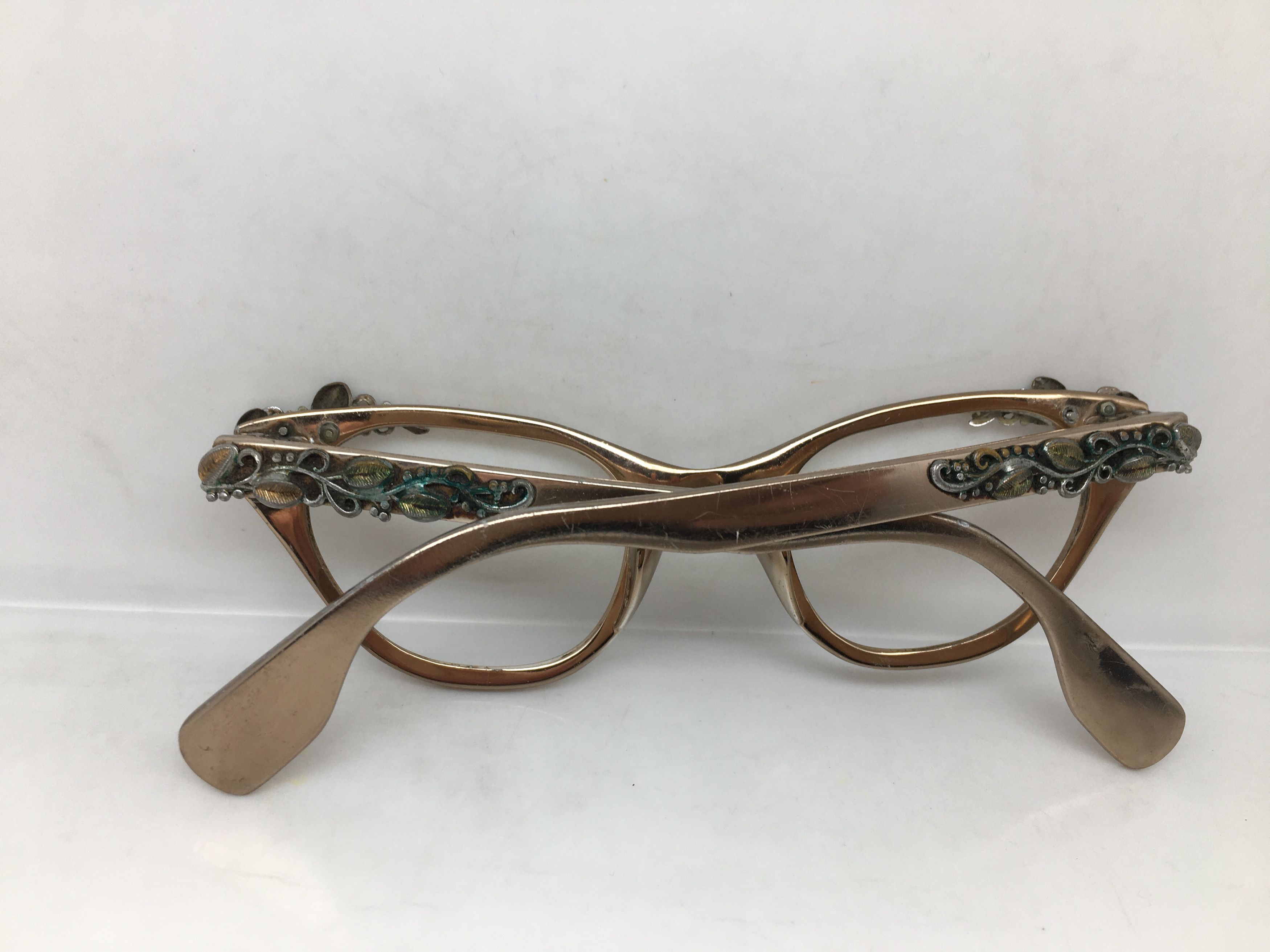 Vintage Vintage 50s TURA Woman Aluminum Brown Cateye Eyeglasses Size ONE SIZE - 8 Thumbnail