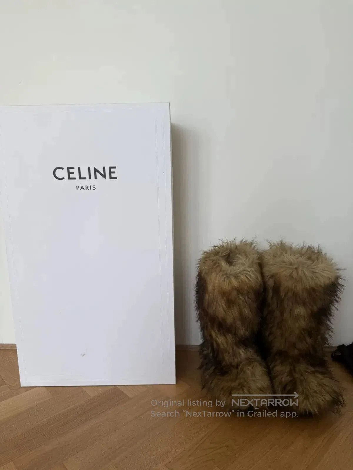 Celine Celine Homme Brown Faux Fur Boots. Size US 10 / EU 43 - 2 Thumbnail