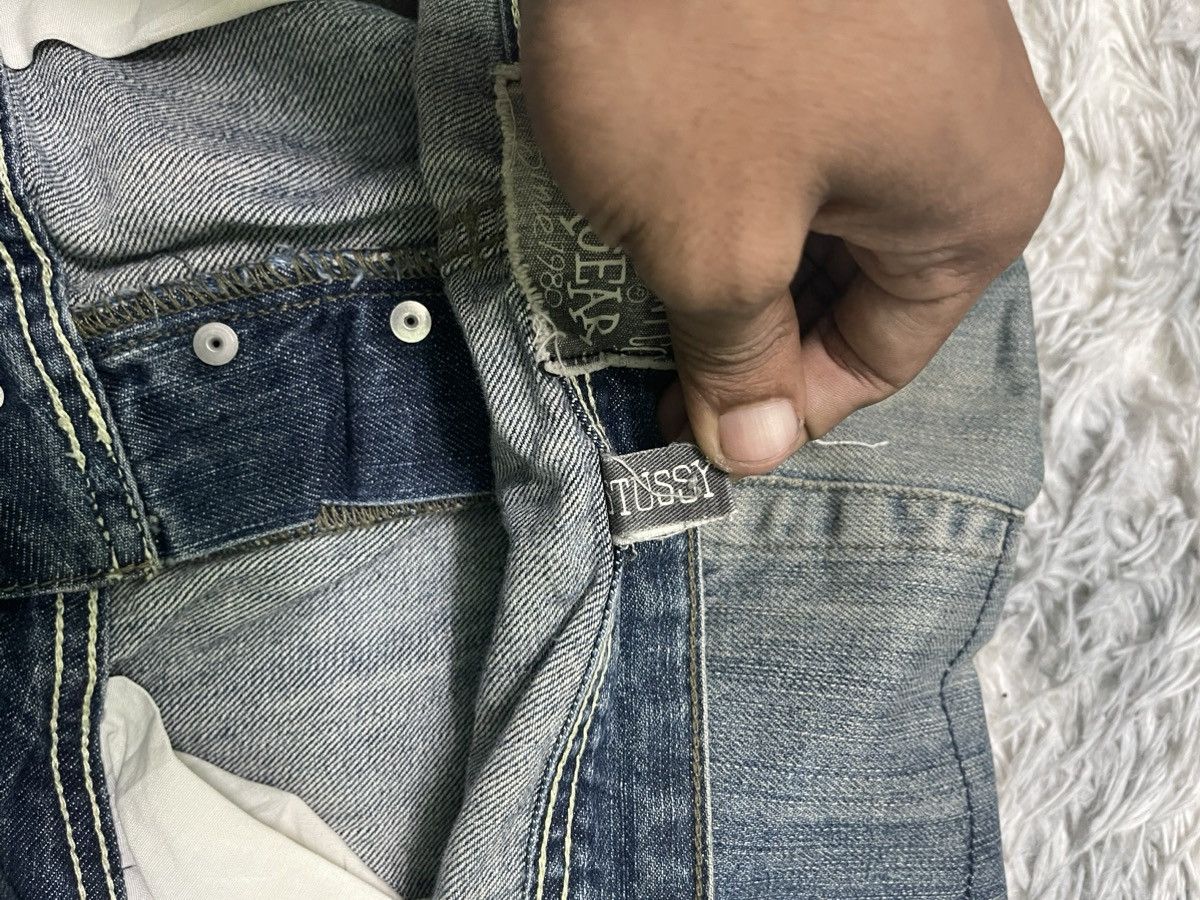 Stussy VINTAGE STUSSY BAGGY DENIM PANT RARE DESIGN Size US 35 - 14 Thumbnail