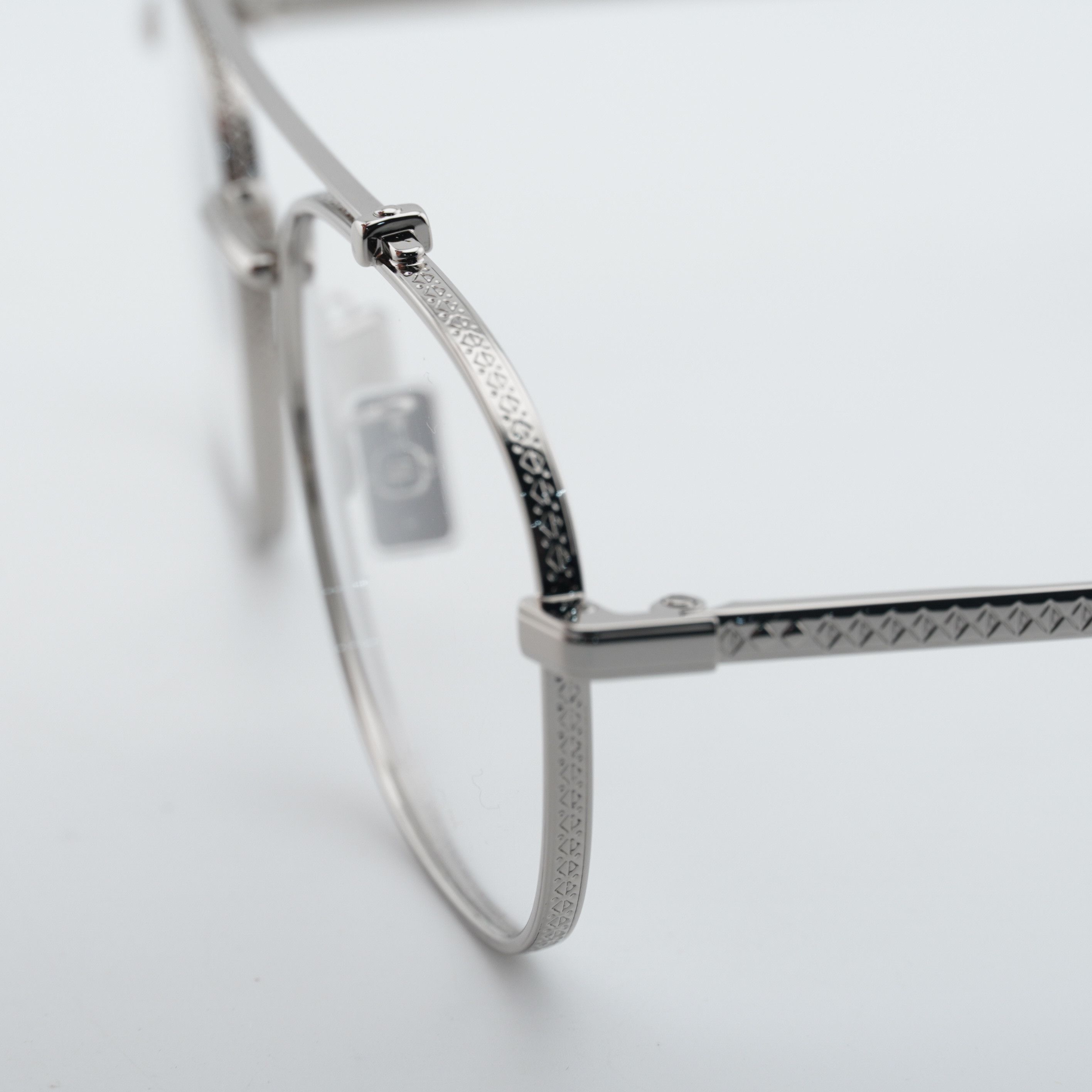 Dior Dior CD DIAMONDO R2U F200 Eyeglasses Silver 54mm Aviator Size ONE SIZE - 8 Thumbnail