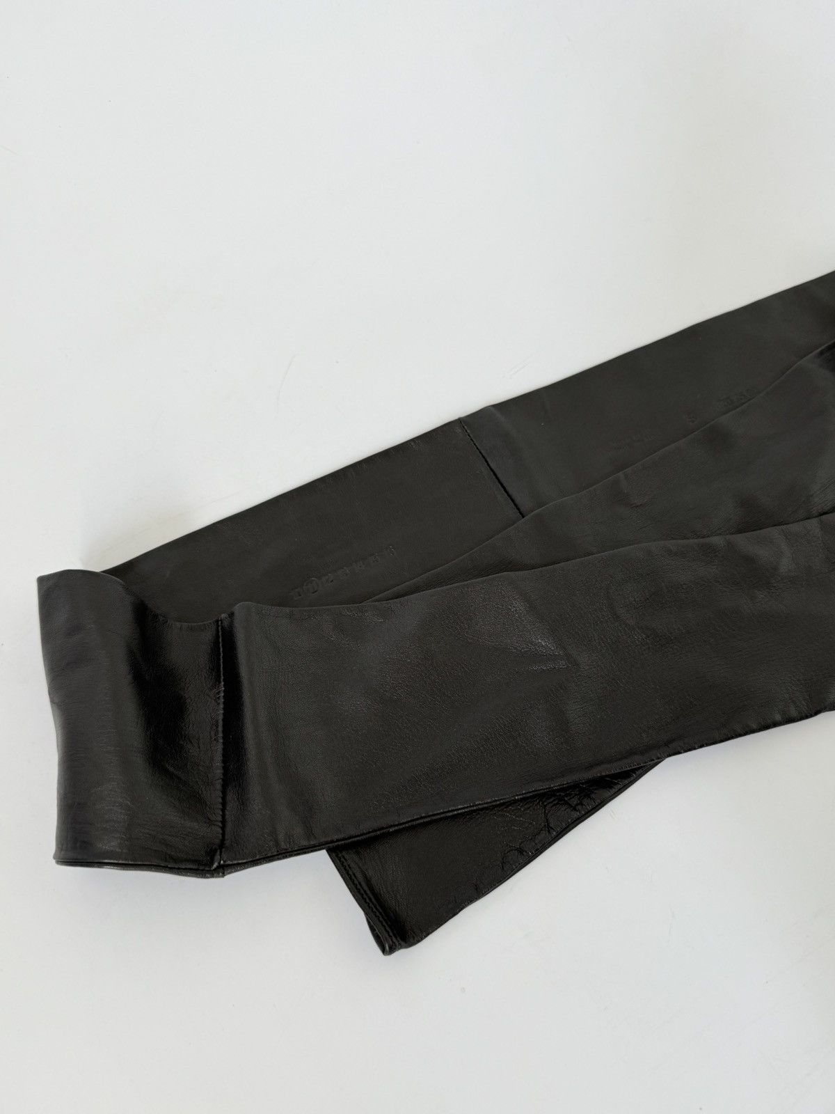 Maison Margiela Maison Margiela Black Leather Glove Belt Size ONE SIZE - 6 Thumbnail