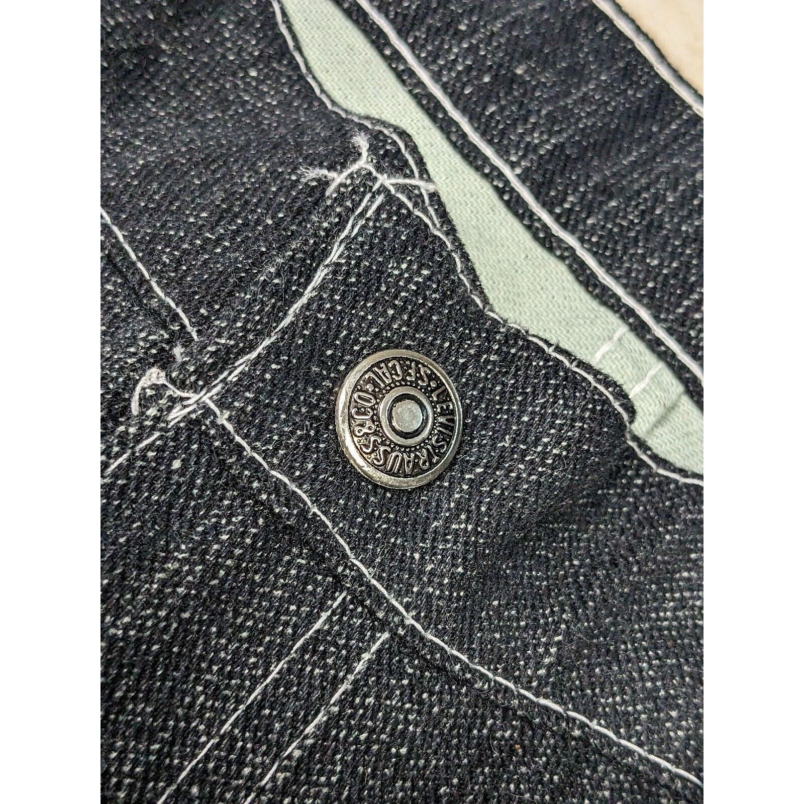 Levi's Vtg NWT 60s Levis Jeans Big E White Tab Flare Boot Cut Pants Size 28" / US 6 / IT 42 - 6 Thumbnail
