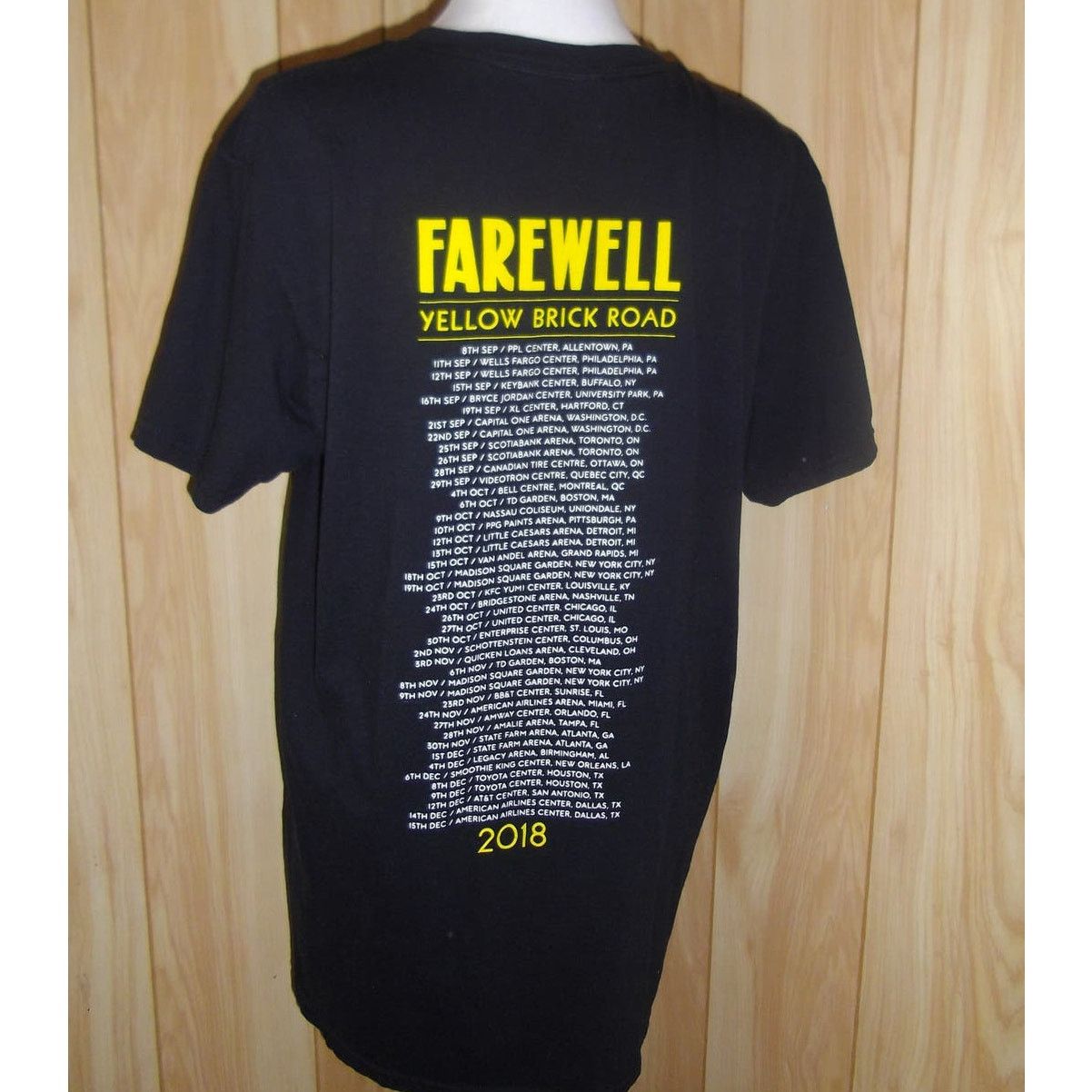 Other HST Ltd Elton John Farewell 2018 Road Black T-Shirt L Size L / US 10 / IT 46 - 2 Thumbnail