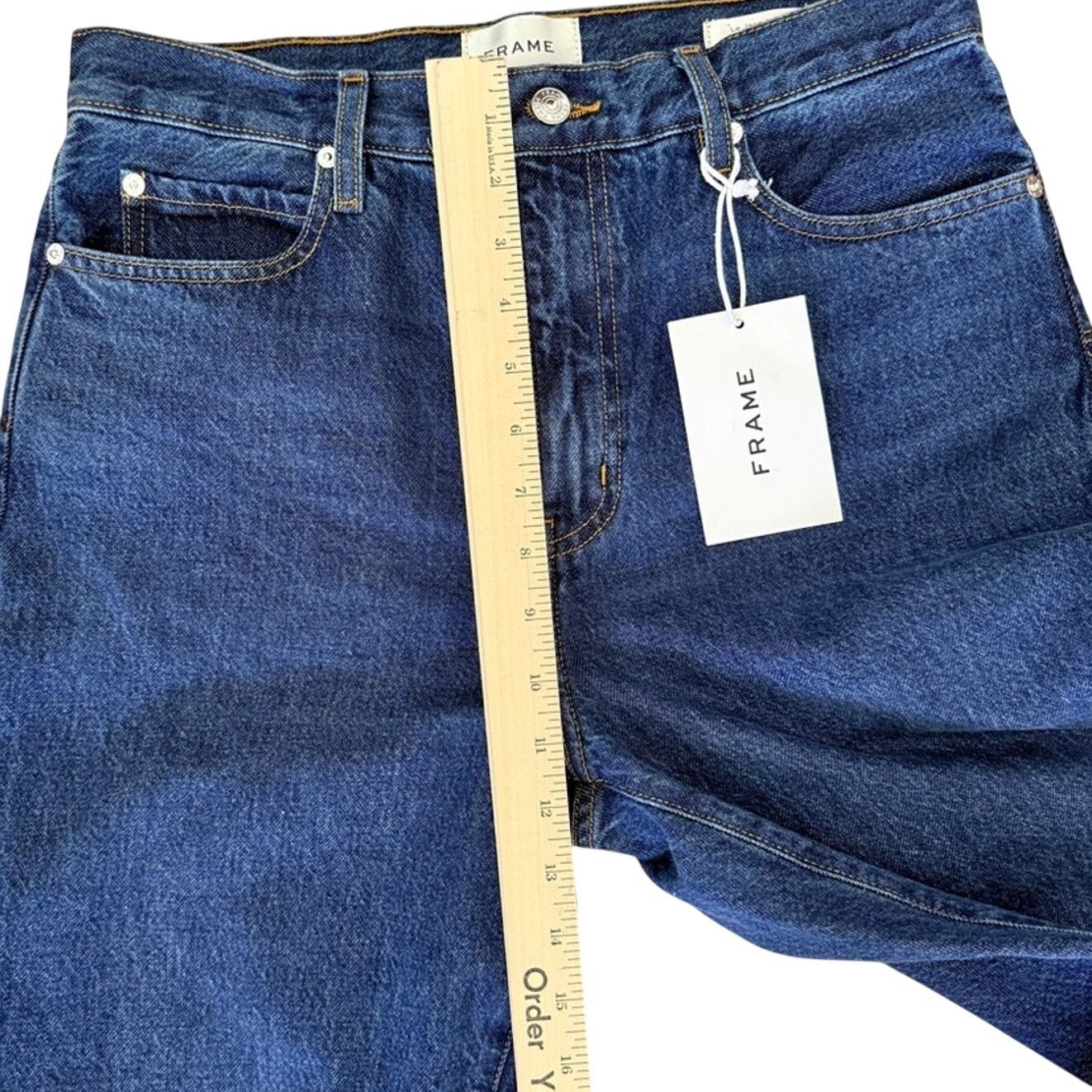 Frame Frame Le Jane Ankle High Waist Straight Leg Jeans Sz 27 NEW Size 27" / US 4 / IT 40 - 7 Thumbnail
