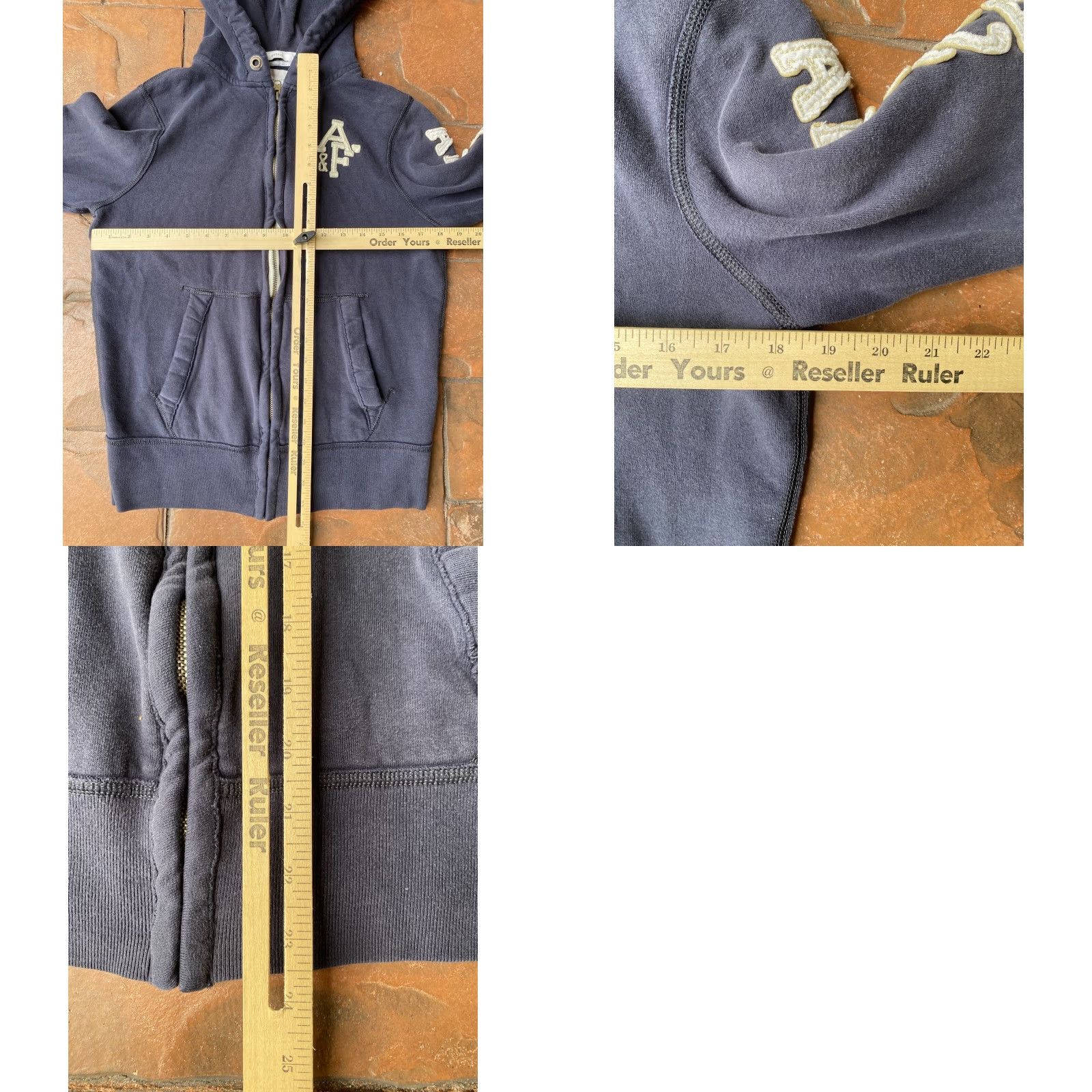 Abercrombie & Fitch VINTAGE Abercrombie & Fitch Muscle Zip Up Hoodie Men Small Gray Logo 00s Size US S / EU 44-46 / 1 - 8 Thumbnail