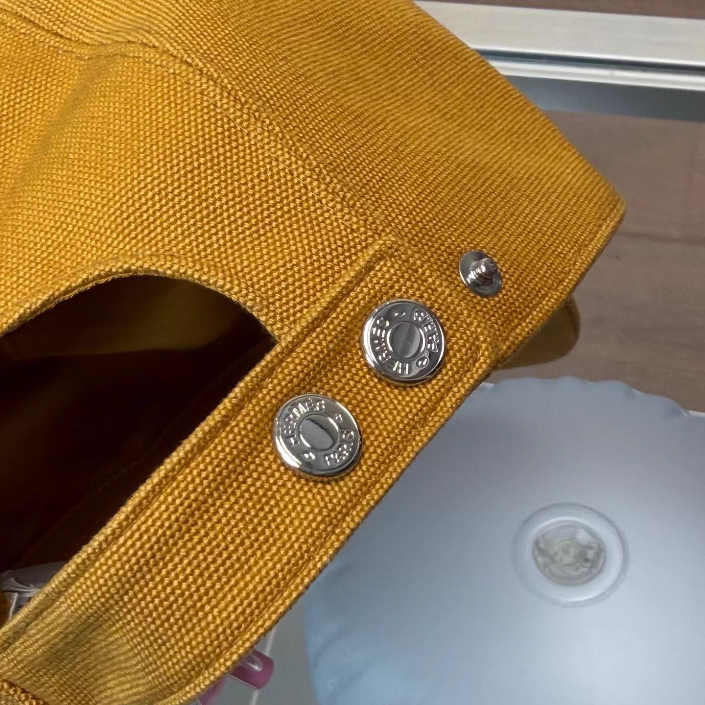 Hermes Hermes Mustard Yellow Baseball Cap Size 59 New Size ONE SIZE - 3 Thumbnail