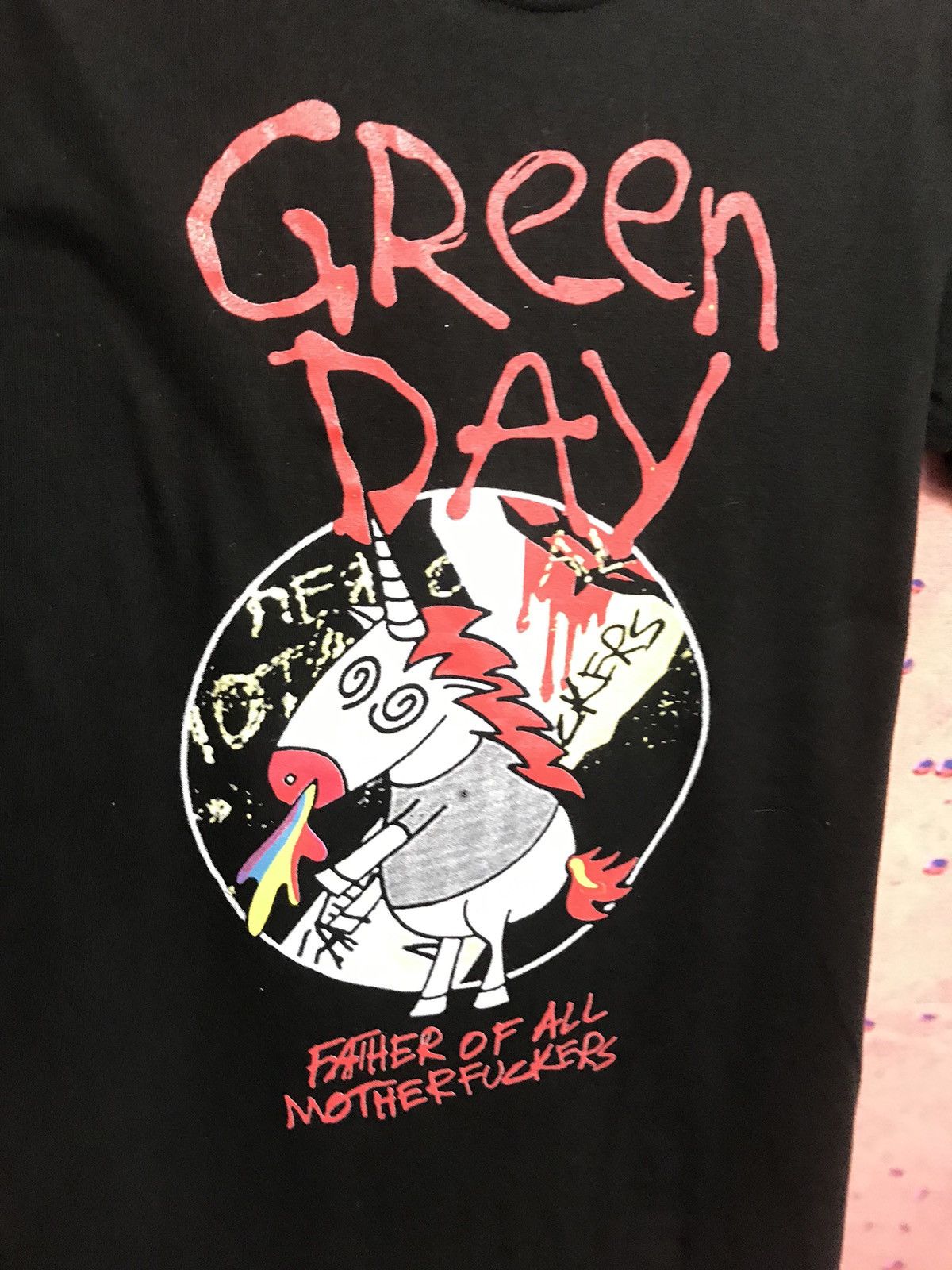Band Tees × Vintage Vintage Green Day Father of All Motherfuckers band rock tee Size US S / EU 44-46 / 1 - 3 Thumbnail