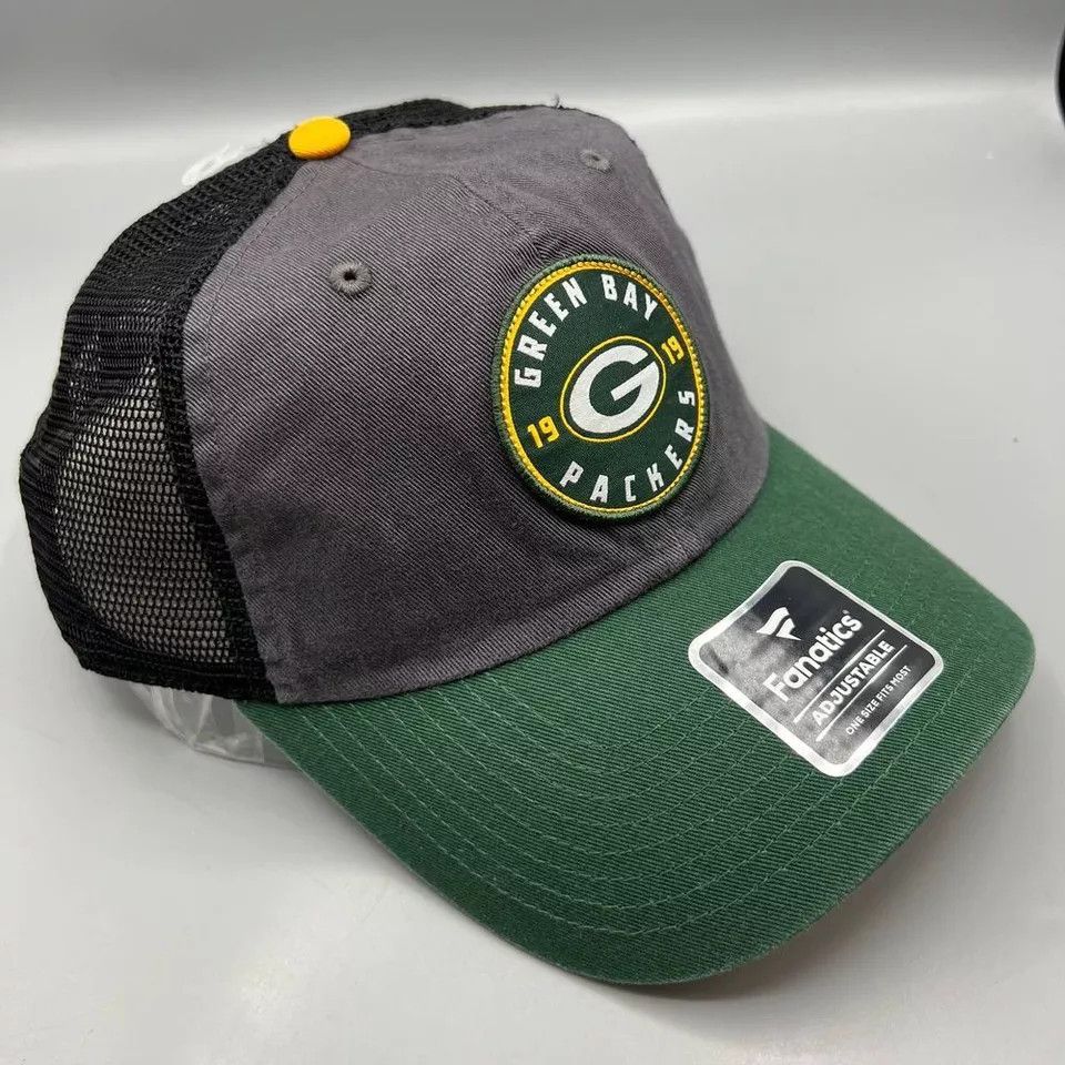 Other Green Bay Packers Trucker Hat Men Fanatics NFL Snap Back Cap Size ONE SIZE - 3 Thumbnail