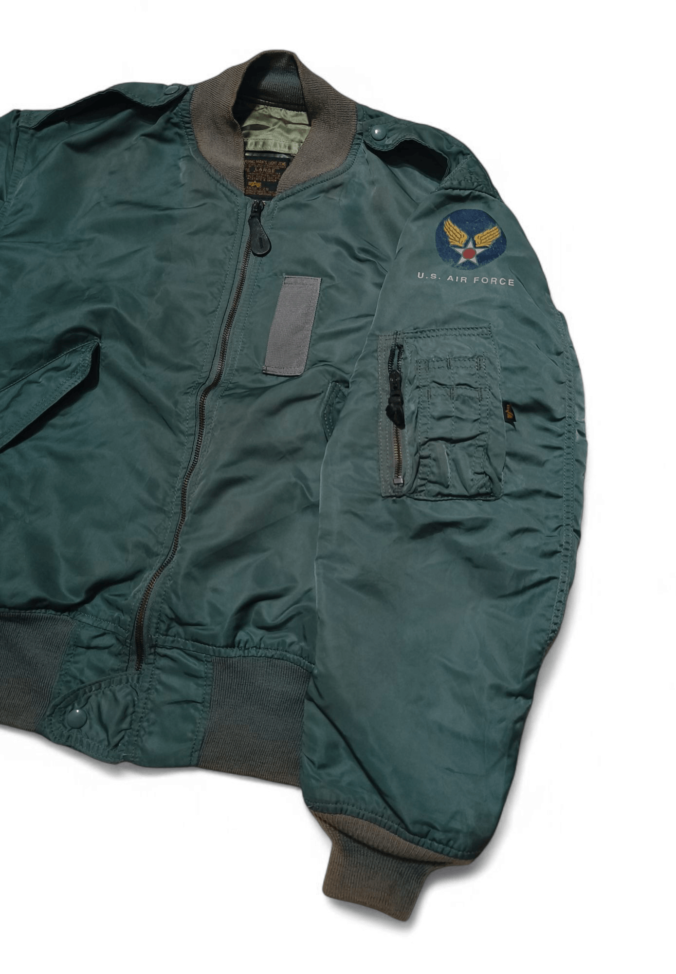 Alpha Industries Vintage Alpha Industries L-2B USA Air Force Flight Jacket Size US L / EU 52-54 / 3 - 3 Thumbnail
