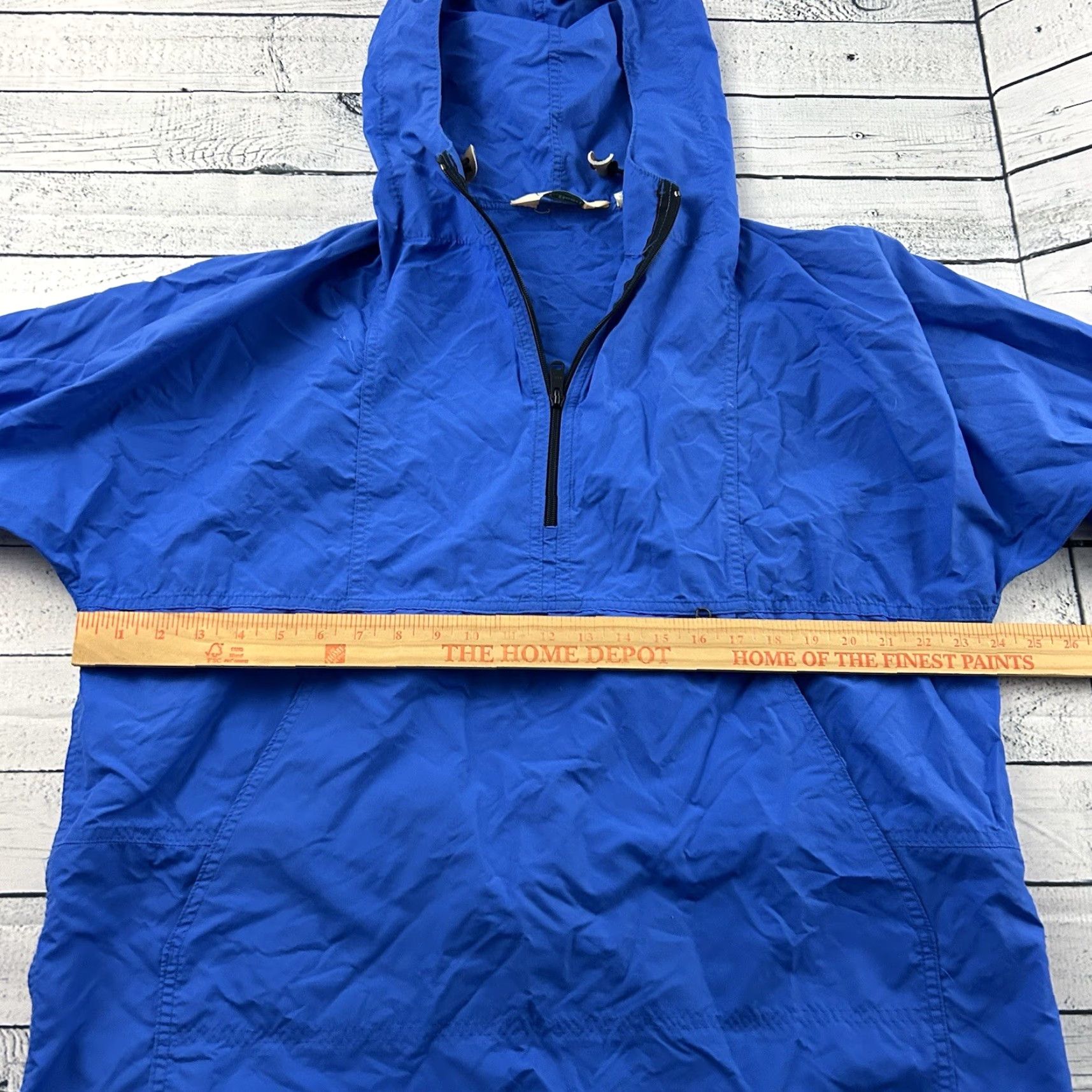 Vintage VINTAGE L.L. Bean Anorak Jacket 1/4 Zip Nylon Windbreaker Rain Blue Large Mens Shirt Size US L / EU 52-54 / 3 - 4 Thumbnail