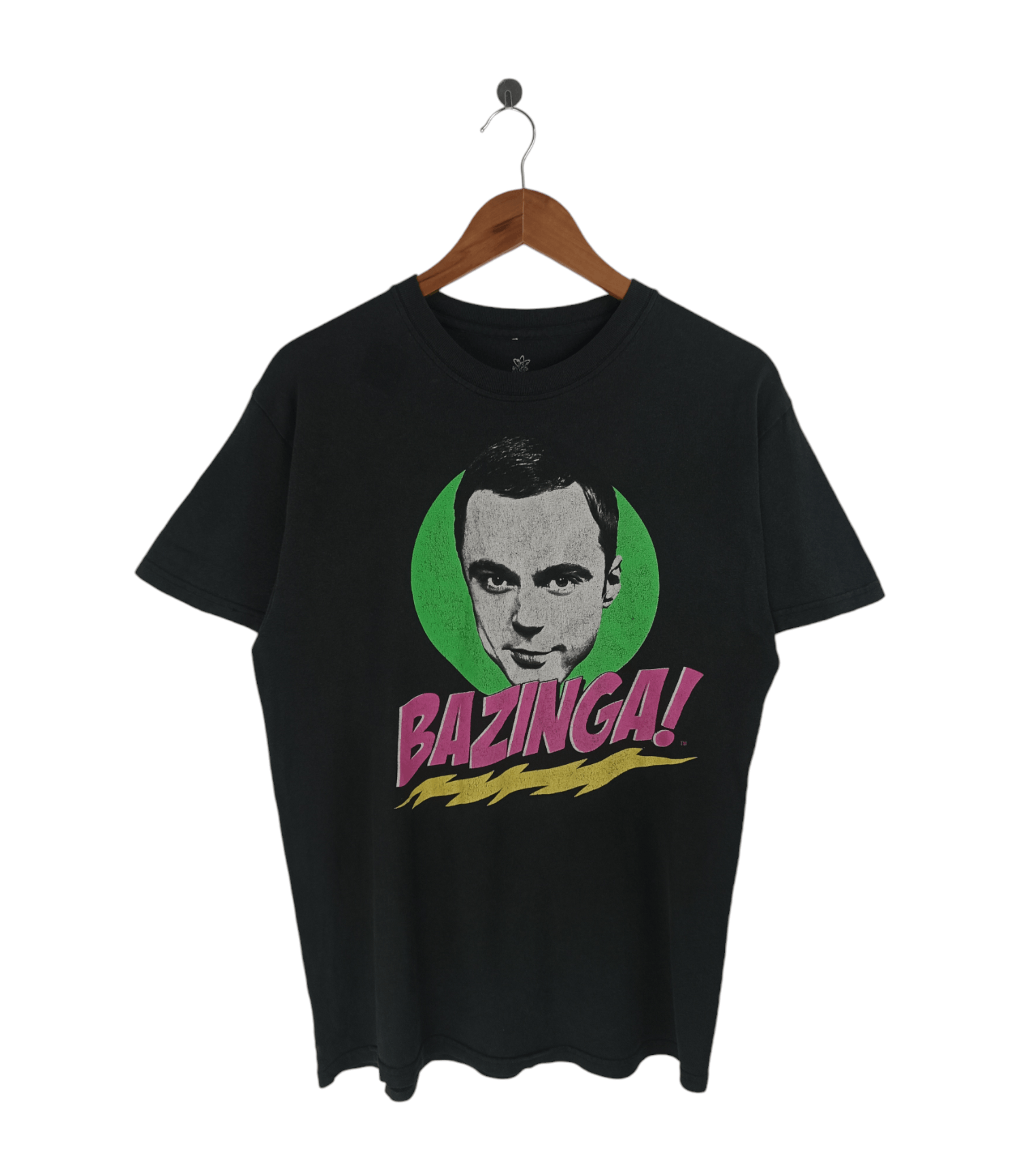 Vintage THRASHED FADED VINTAGE BIG BANG THEORY BAZINGA! TEE SHELDON Size US M / EU 48-50 / 2 - 1 Thumbnail