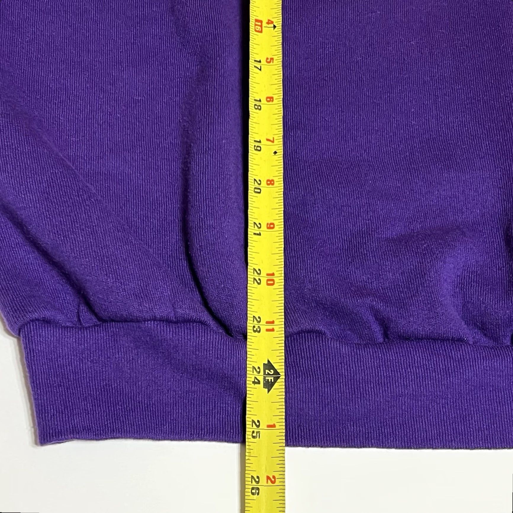Fruit Of The Loom VINTAGE Fruit of the Loom Womens XL Purple Raglan Crewneck SweatshirtPullover Shirt Womens XL Purple Raglan 90s Hipster USA Vintage Grunge Sweatshirt Size XL / US 12-14 / IT 48-50 - 4 Thumbnail