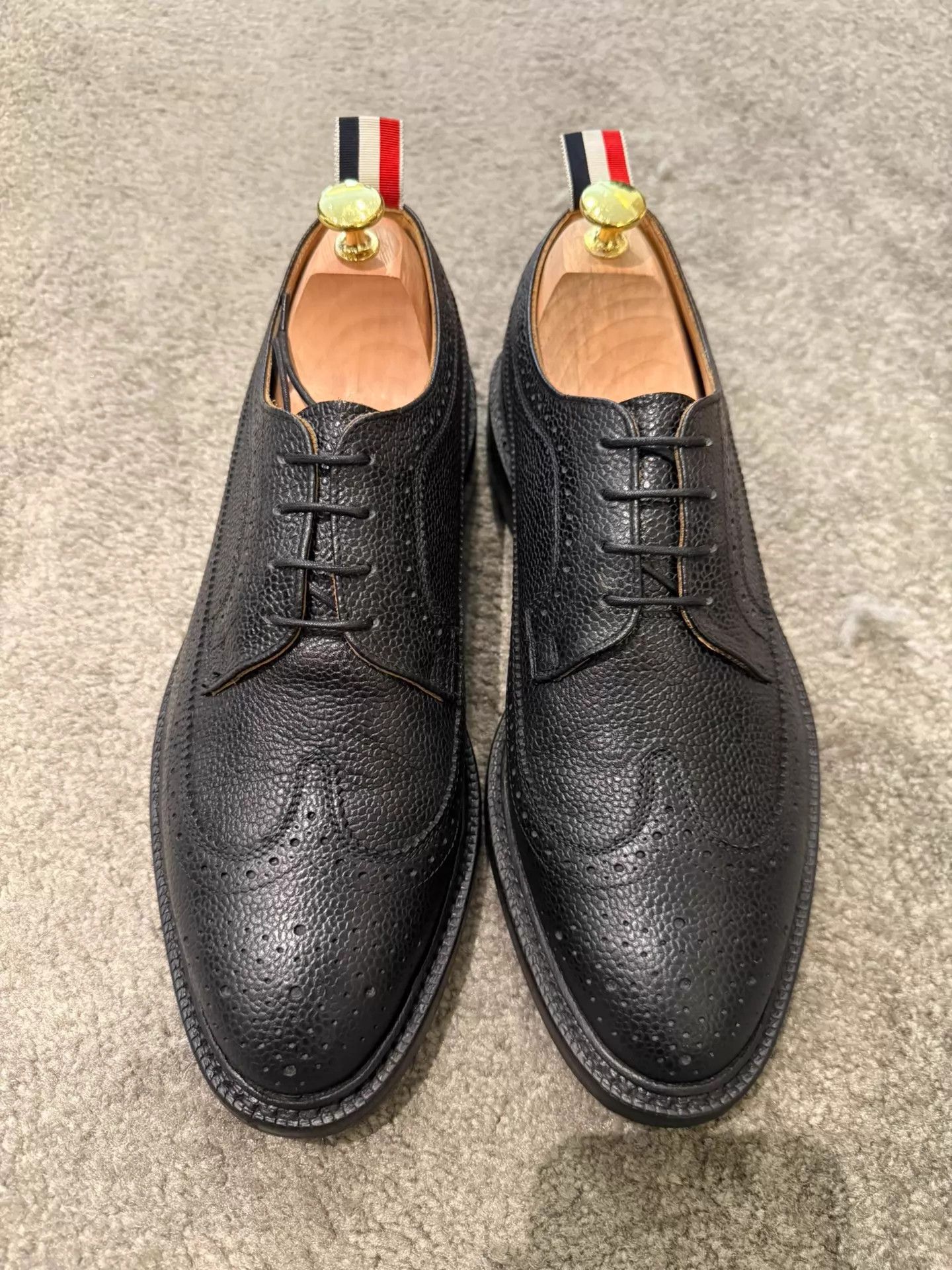 Thom Browne Thom Browne Black Carved Wooden Sole Oxford US9.5 Size US 9.5 / EU 42-43 - 1 Thumbnail