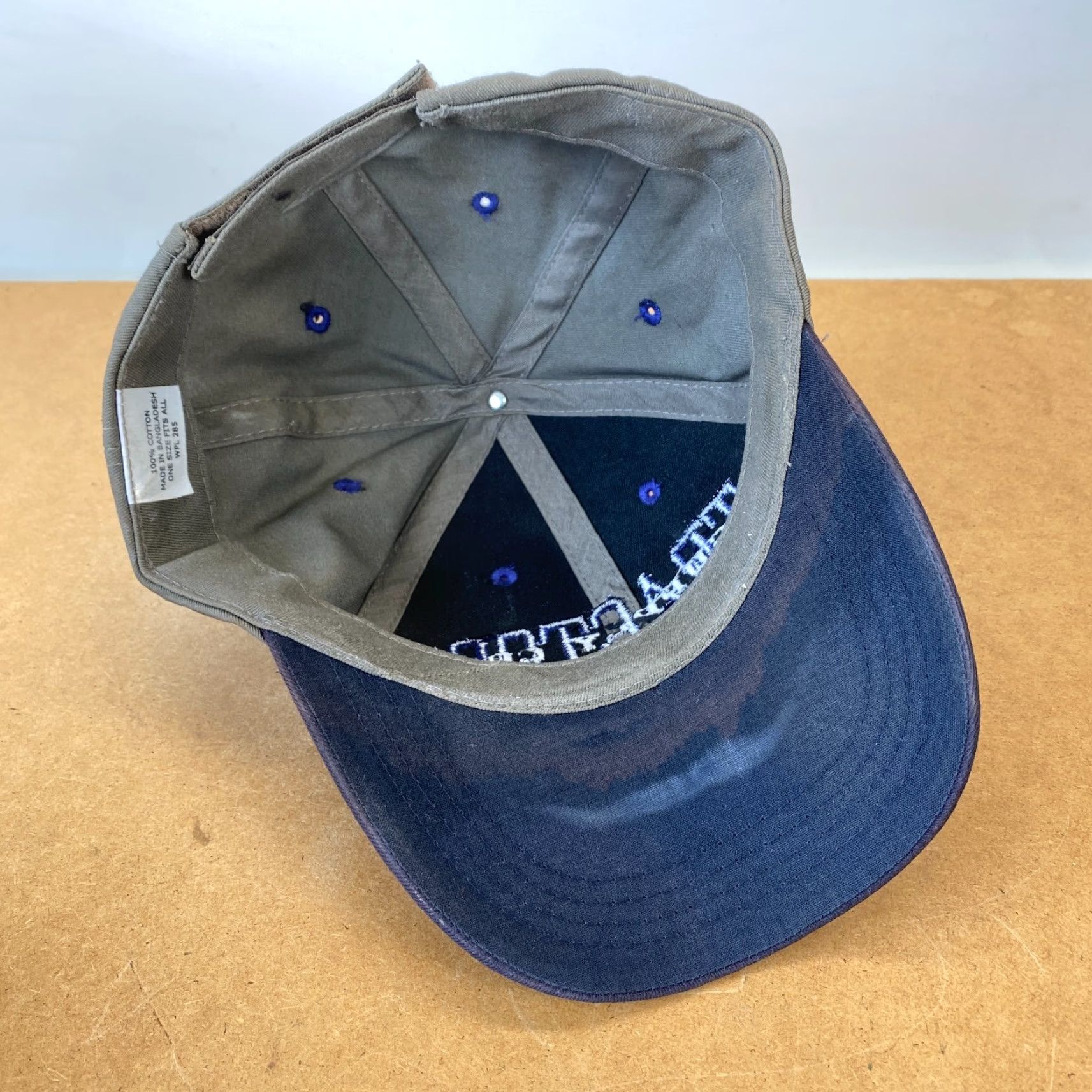 Vintage VINTAGE Tractor Supply Co Strapback Dad Hat Spellout University Gray Blue Adjustable Unisex Adults Baseball Cap Mens Size ONE SIZE - 5 Thumbnail