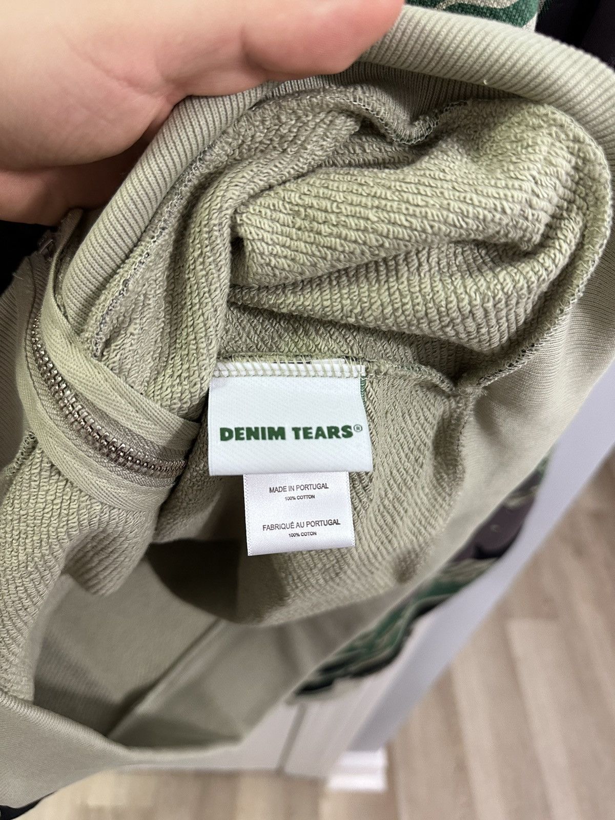 DENIM TEARS Denim Tears Green Camo Cotten Wreath Zip Up Hoodie Size US M / EU 48-50 / 2 - 4 Thumbnail