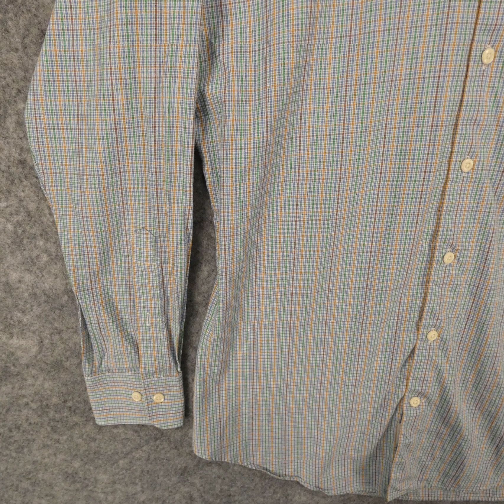 Peter Millar Peter Millar Shirt Mens Medium Long Sleeve Button Up Blue Green Check Shirt Size US M / EU 48-50 / 2 - 4 Thumbnail