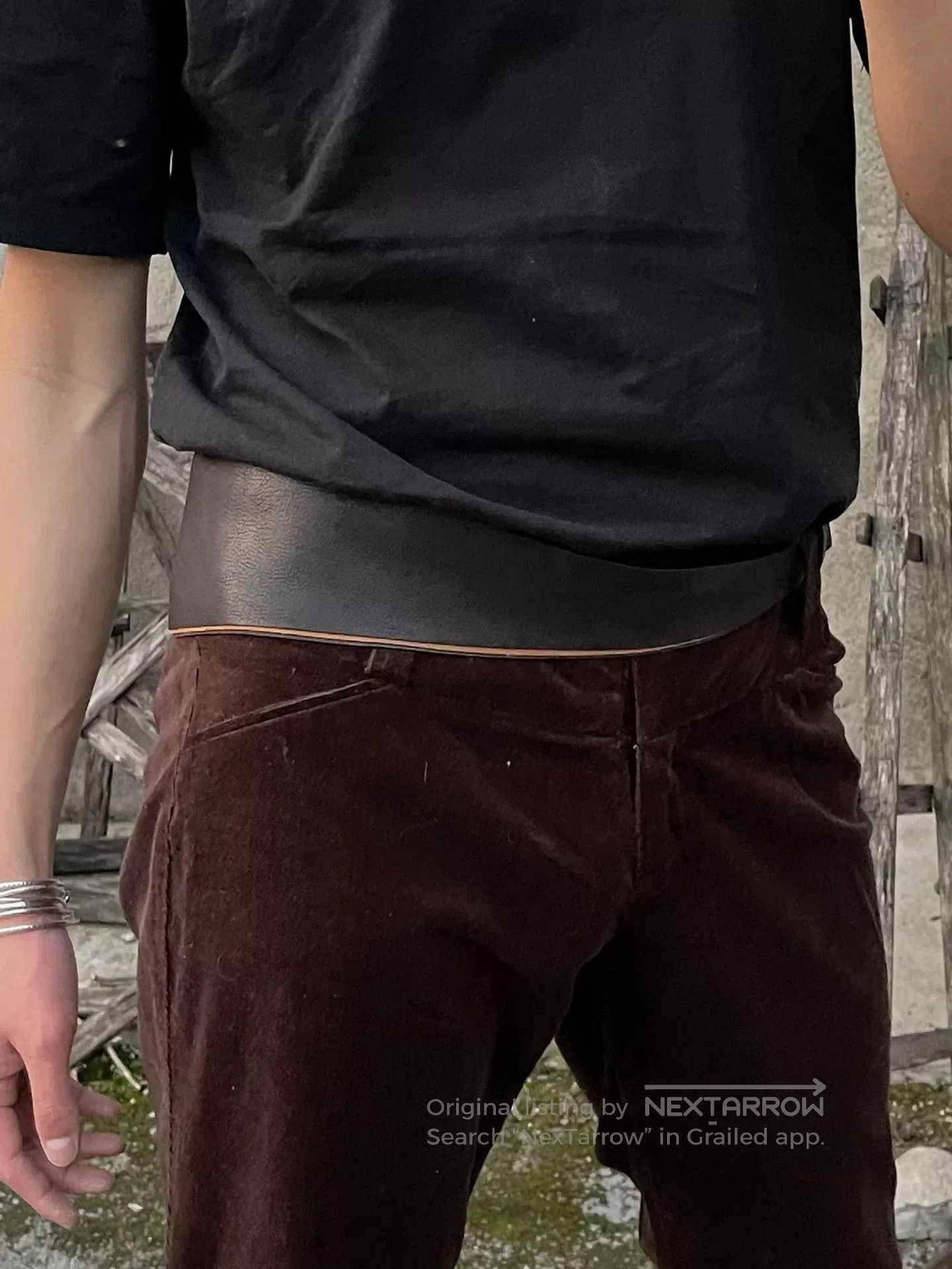 Ann Demeulemeester Ann Demeulemeester Leather Waist Belt. Size ONE SIZE - 2 Thumbnail
