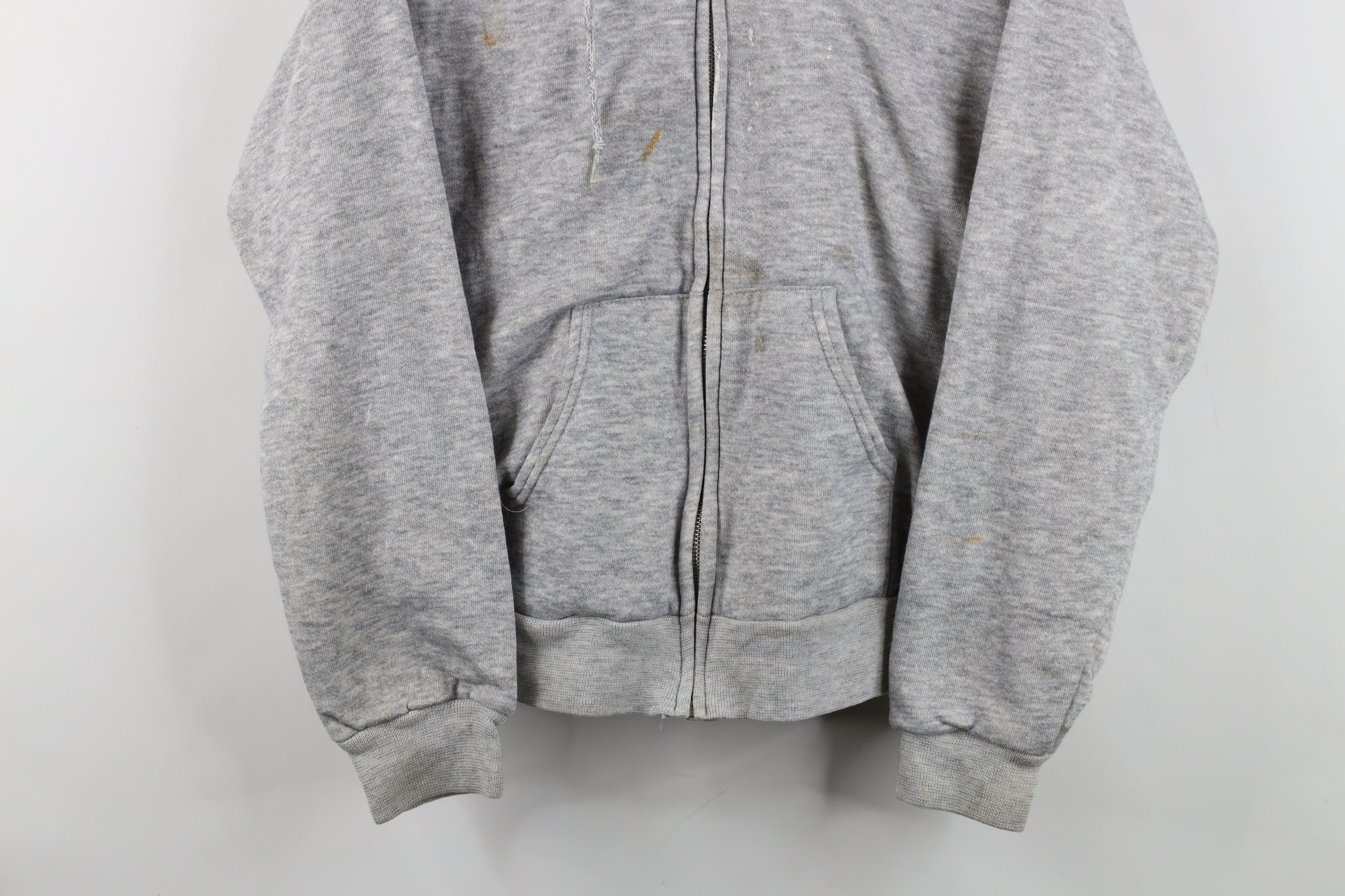 Vintage Vintage 70s 80s Streetwear Waffle Knit Lined Hoodie USA Size US XL / EU 56 / 4 - 3 Thumbnail