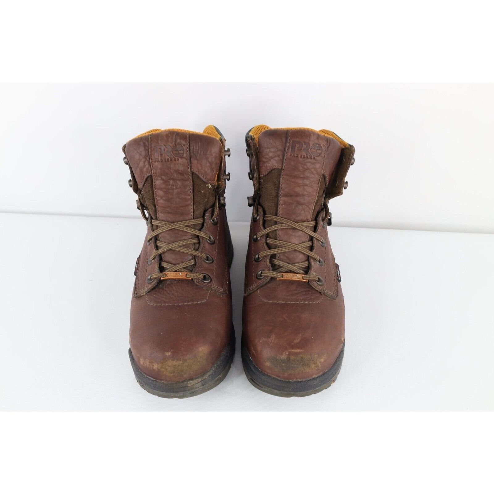 Timberland × Vintage Vintage Timberland Pro Distressed Steel Toe Leather Boots Size US 7.5 / EU 40-41 - 2 Thumbnail