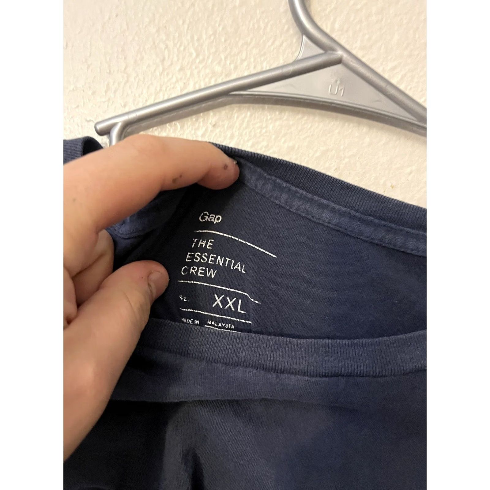 Gap Gap Essential Crew Neck T-shirt Men's XXL Blue Short Sleeve Size US XXL / EU 58 / 5 - 2 Thumbnail