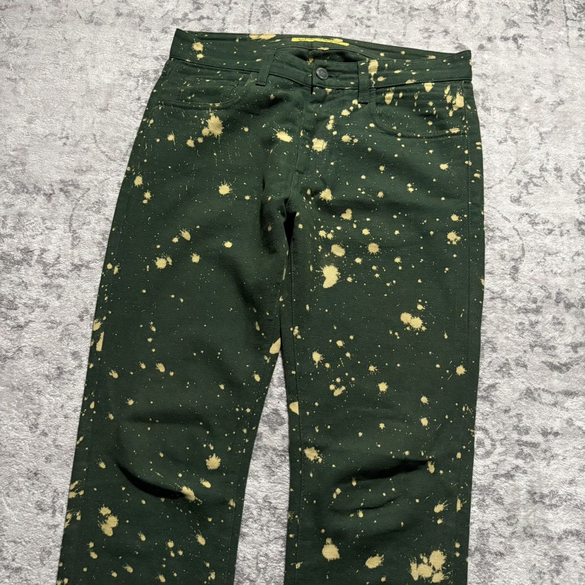 Raf Simons × Sterling Ruby Sterling Ruby x Raf Simons AW14 Bleached Green Denim Jeans Size US 30 / EU 46 - 3 Thumbnail