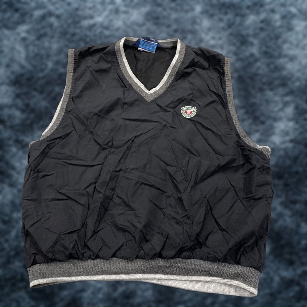 Vintage VINTAGE Sunderland of Scotland Medinah Country Club Golf Vest Mens XL Black Windbreaker Size US XL / EU 56 / 4 - 1 Thumbnail