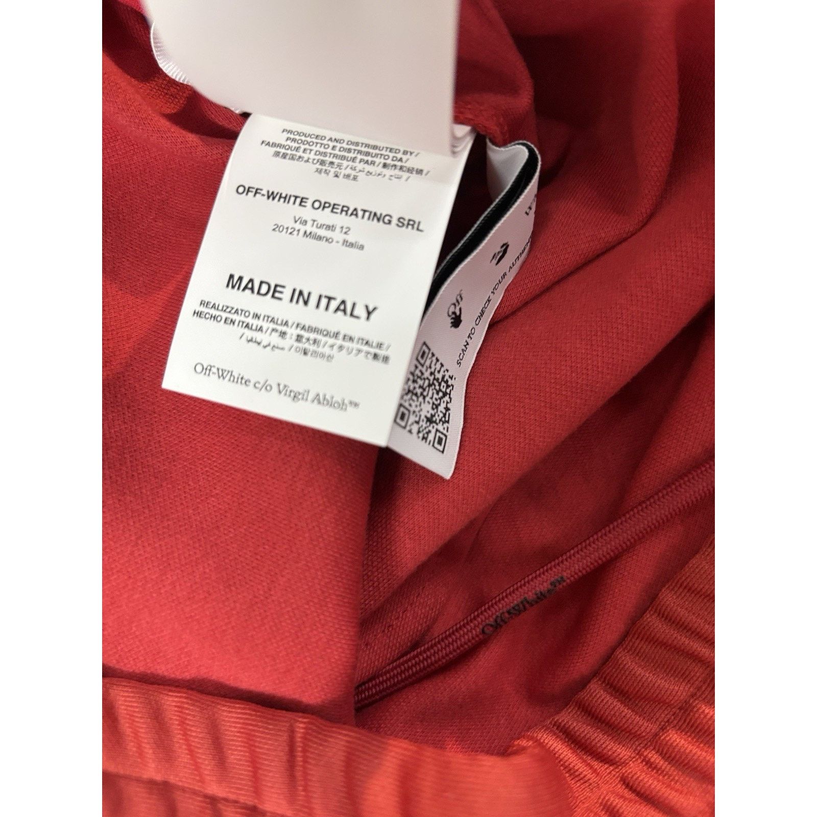 Off-White Off-White Single Arrow Slim Trackpant ' Red ' | NEW! Size US 41 - 19 Thumbnail