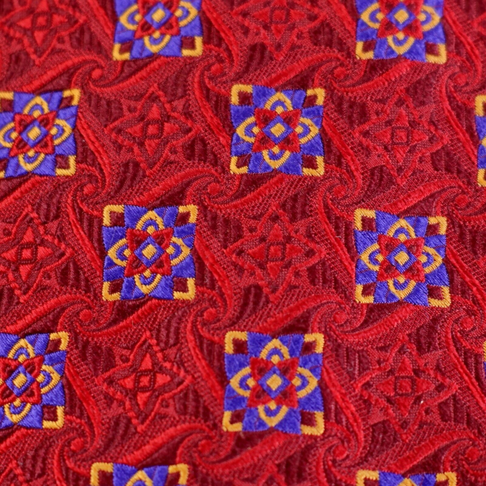 Robert Talbott Robert Talbott Best Of Class Nordstrom Red Woven Floral Geom Size ONE SIZE - 2 Thumbnail