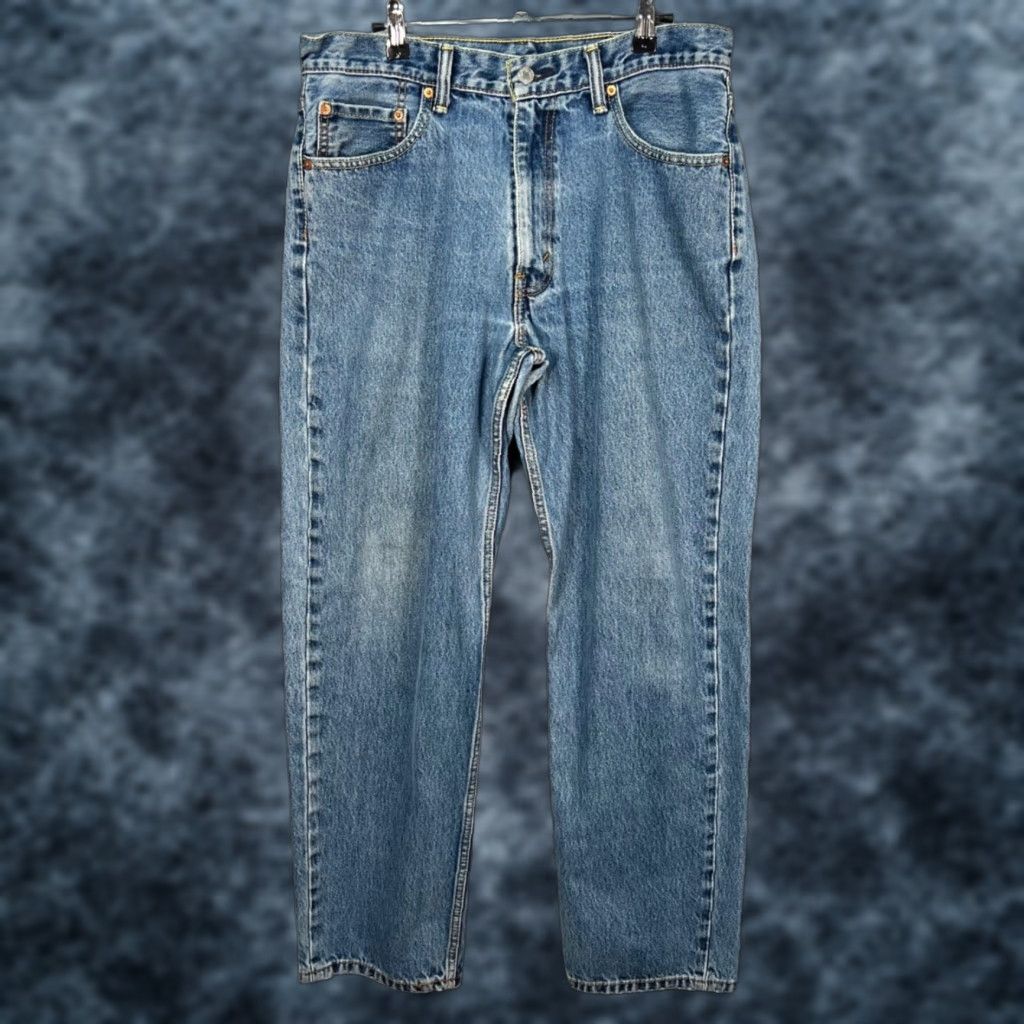 Levi's Levis 550 Levi's 550 Mens Size 34 x 32 Relaxed Fit Blue Jeans 100% Cotton Denim Size US 34 / EU 50 - 1 Thumbnail