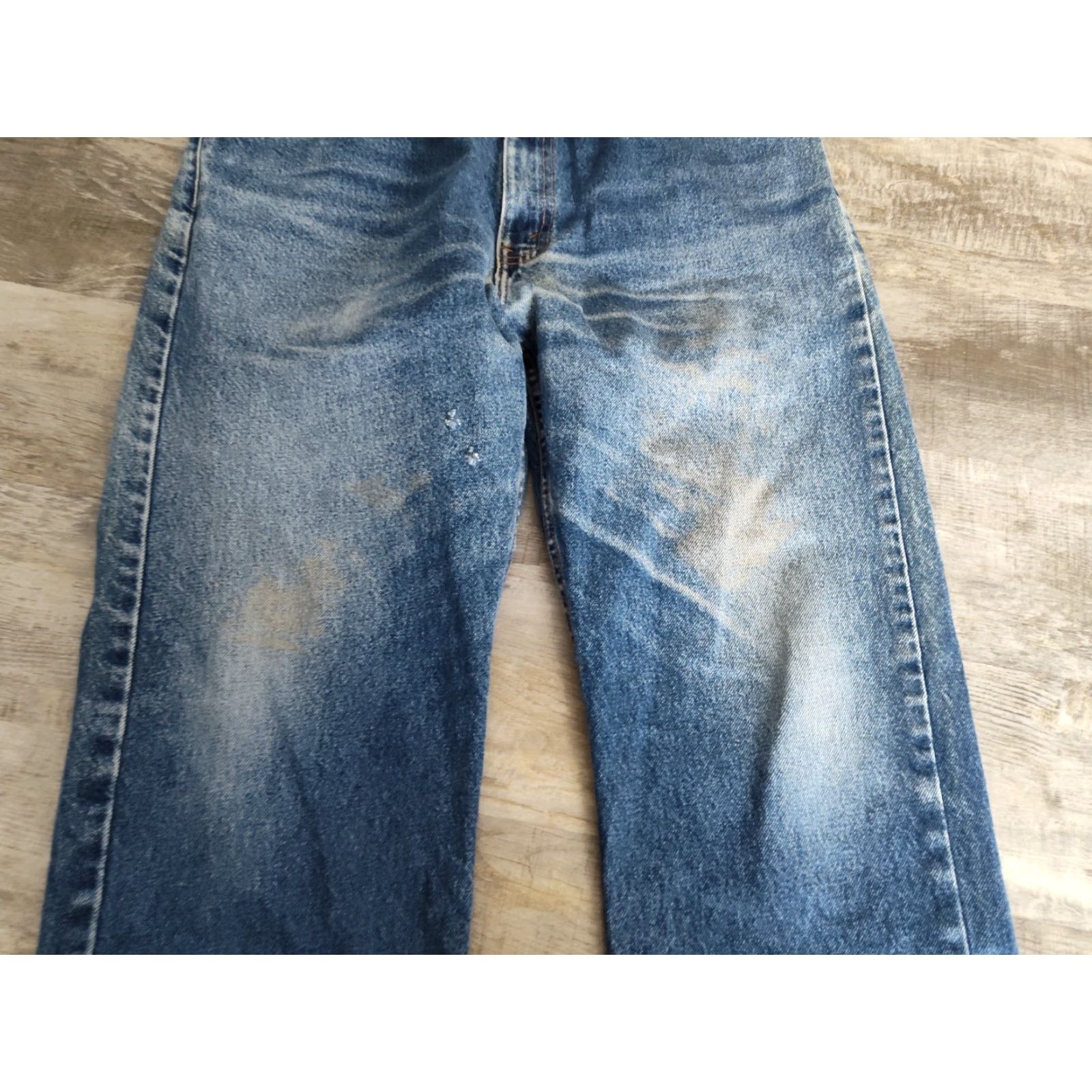 Levi's Vintage Levi's Men’s Jeans 36x30 Straight Fit Distressed 90s Y2K Blue Cotton Size US 36 / EU 52 - 4 Thumbnail