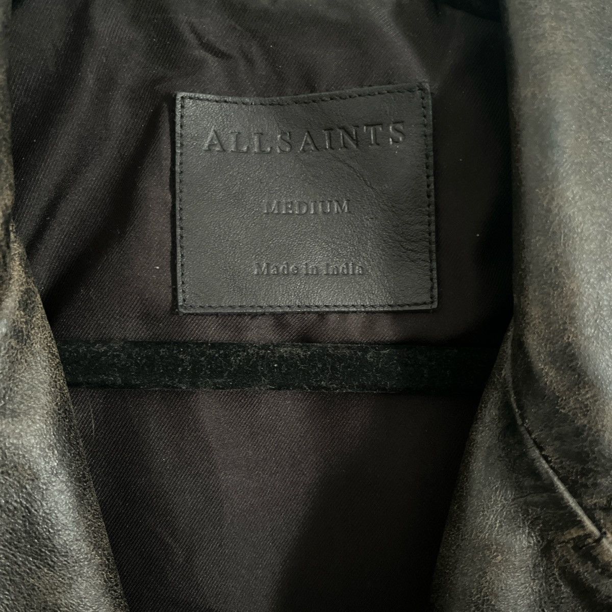 Allsaints All Saints Hank Leather biker jacket Size US M / EU 48-50 / 2 - 7 Thumbnail