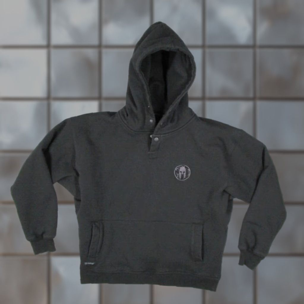 KangaROOS SPARTAN Hoodie Mens Small Black Heavyweight ULTRA Pullover Kangaroo Pocket Size US S / EU 44-46 / 1 - 1 Thumbnail