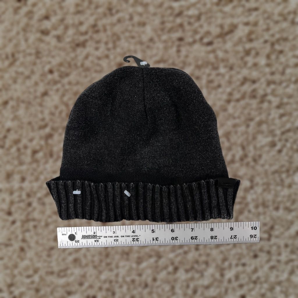 Levi's Levi's Beanie Toque Adult One Size Dark Gray Knit Cotton Polyester Blend Lined Ski Hat Unisex Adults Casual Winter Mens Womens Size ONE SIZE - 1 Thumbnail