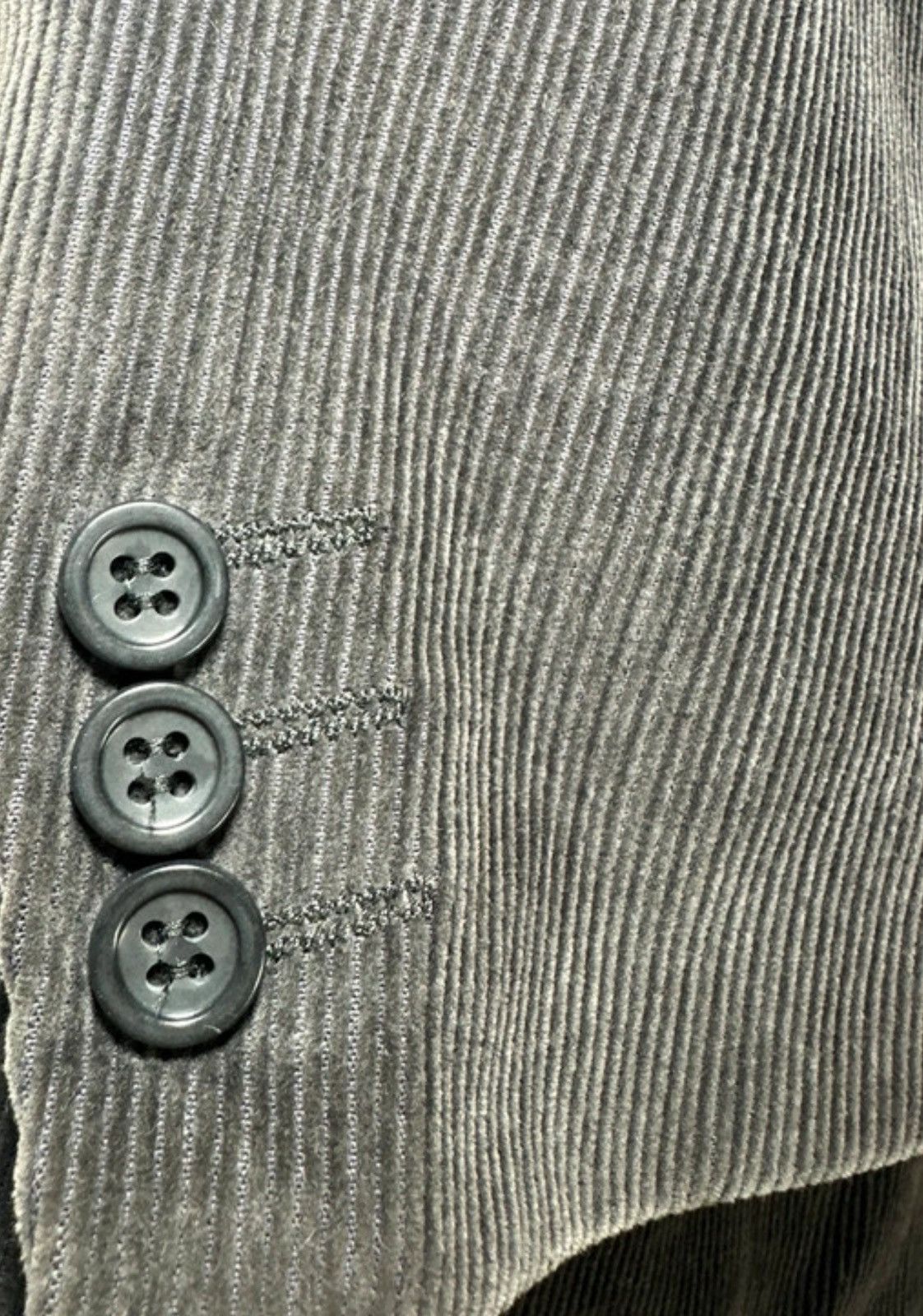 Vintage Vintage Grey Corduroy Blazer Size 52R - 4 Thumbnail