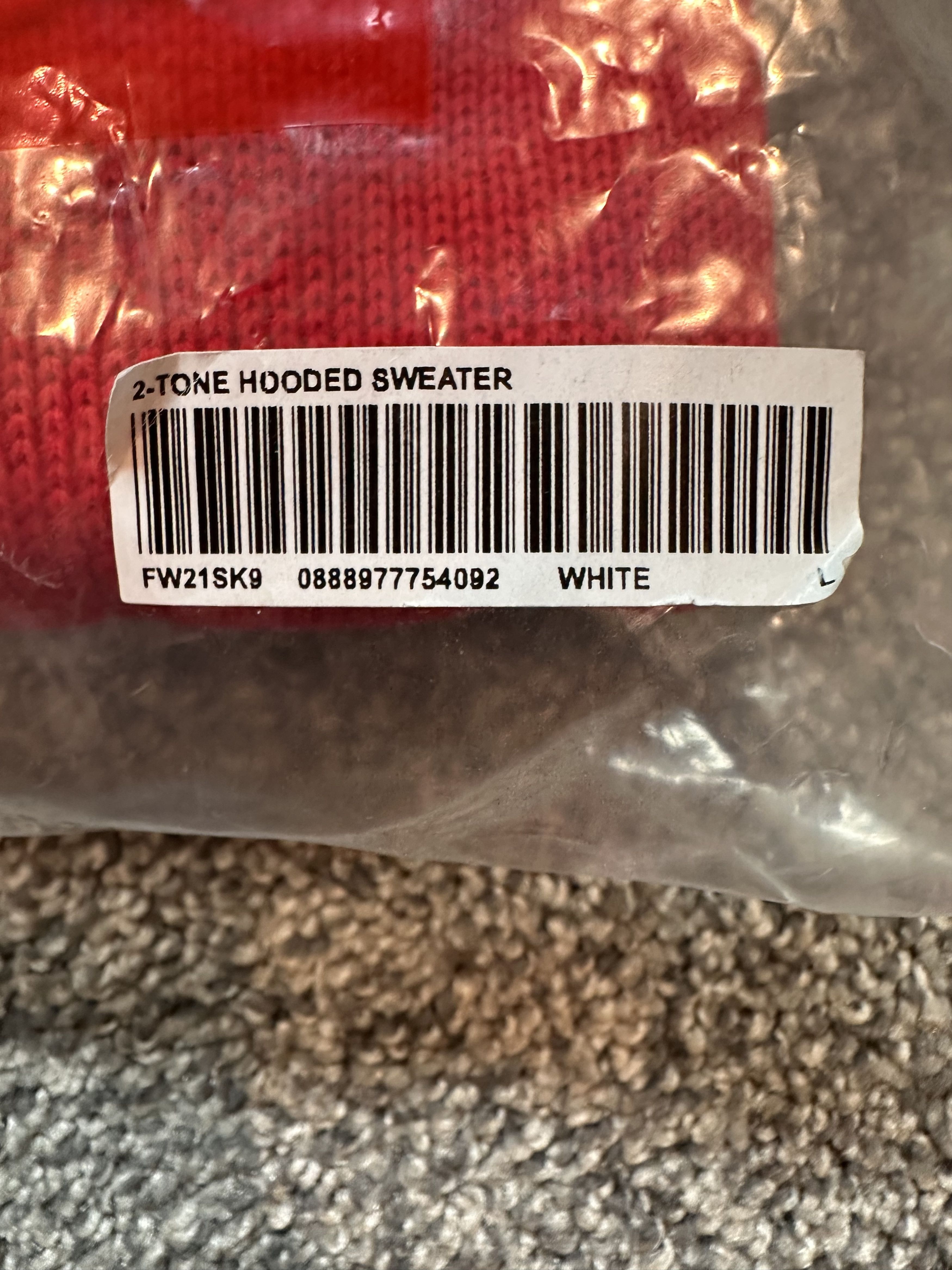 Supreme Supreme 2-Tone Hooded Sweater Size US L / EU 52-54 / 3 - 4 Thumbnail