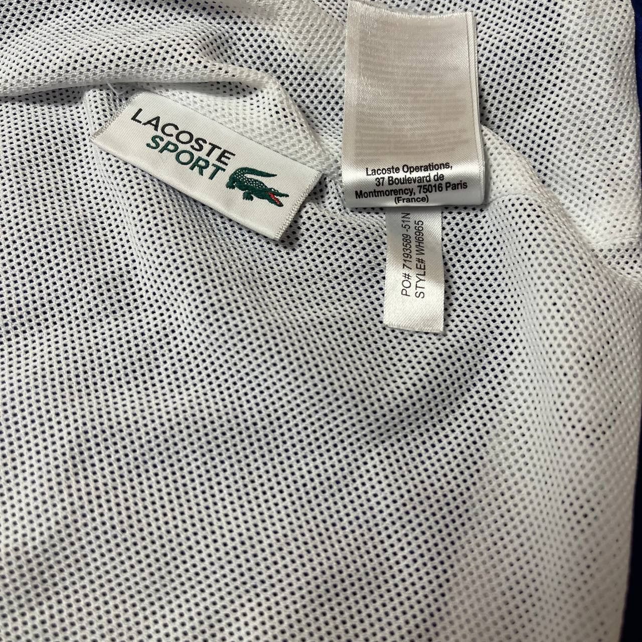 Lacoste Lacoste Sport Jacket Big Logo Geometric Blue/White Size M Size US M / EU 48-50 / 2 - 12 Thumbnail