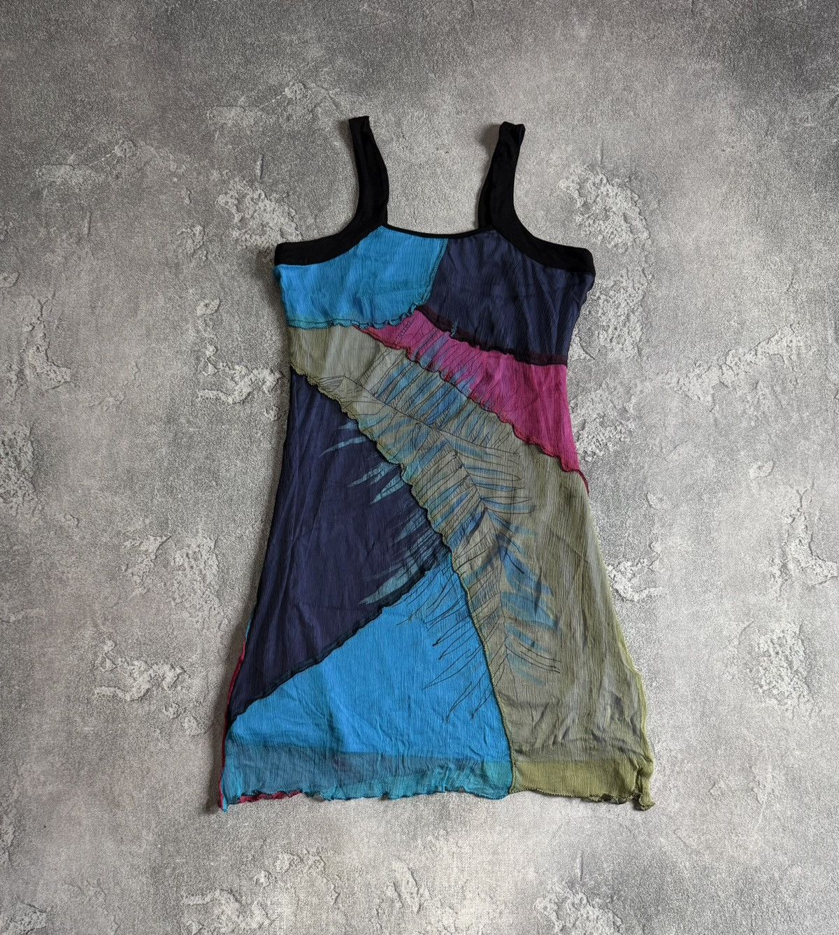 Jean Paul Gaultier Save The Queen XXL all printed mesh dress 👗 sleeveless tunic Size XXL / US 16-18 / IT 52-54 - 9 Thumbnail