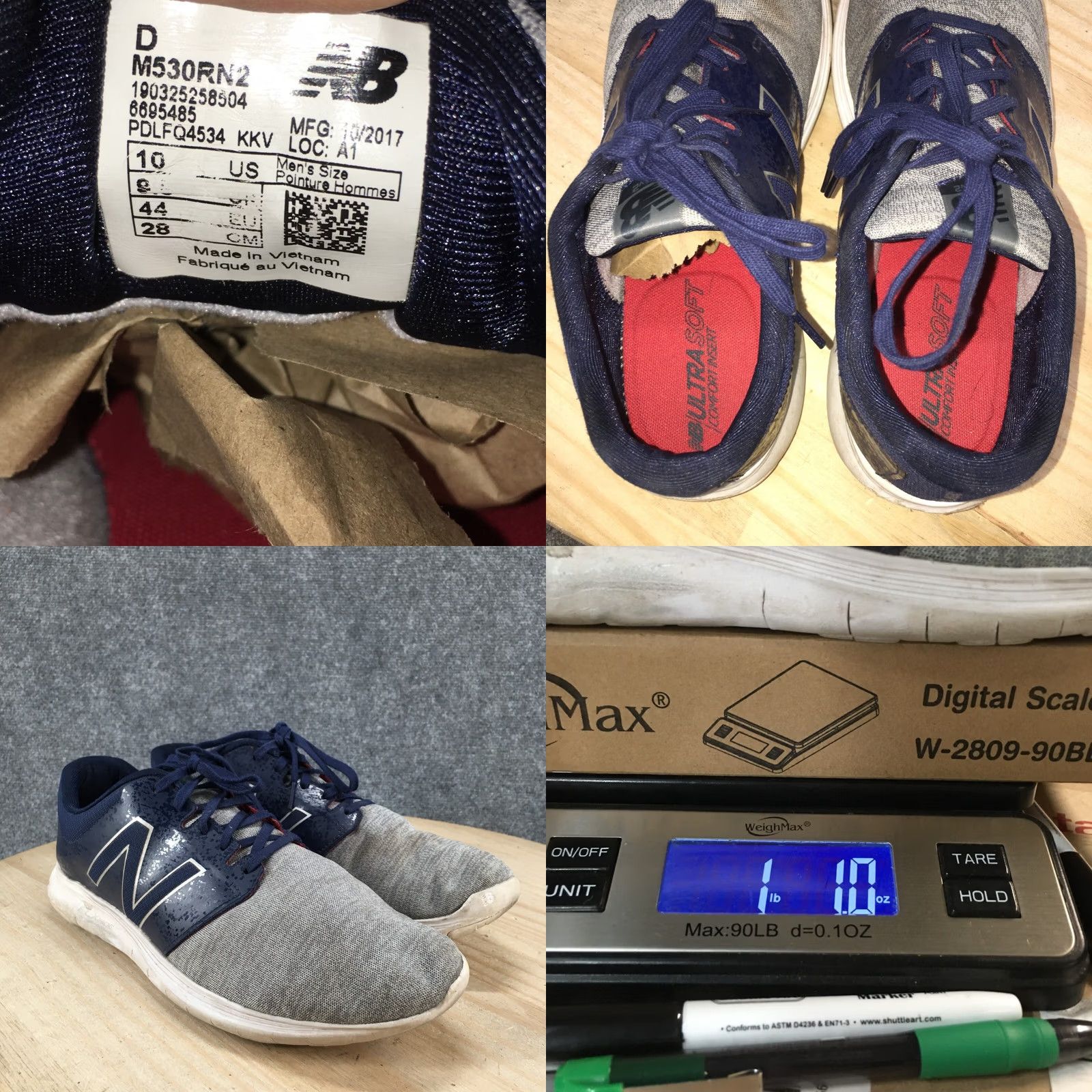 New Balance New Balance Shoes Mens 10 D Running Sneaker M530RN2 Blue Low Top Lace Up Comfort Size US M / EU 48-50 / 2 - 10 Thumbnail