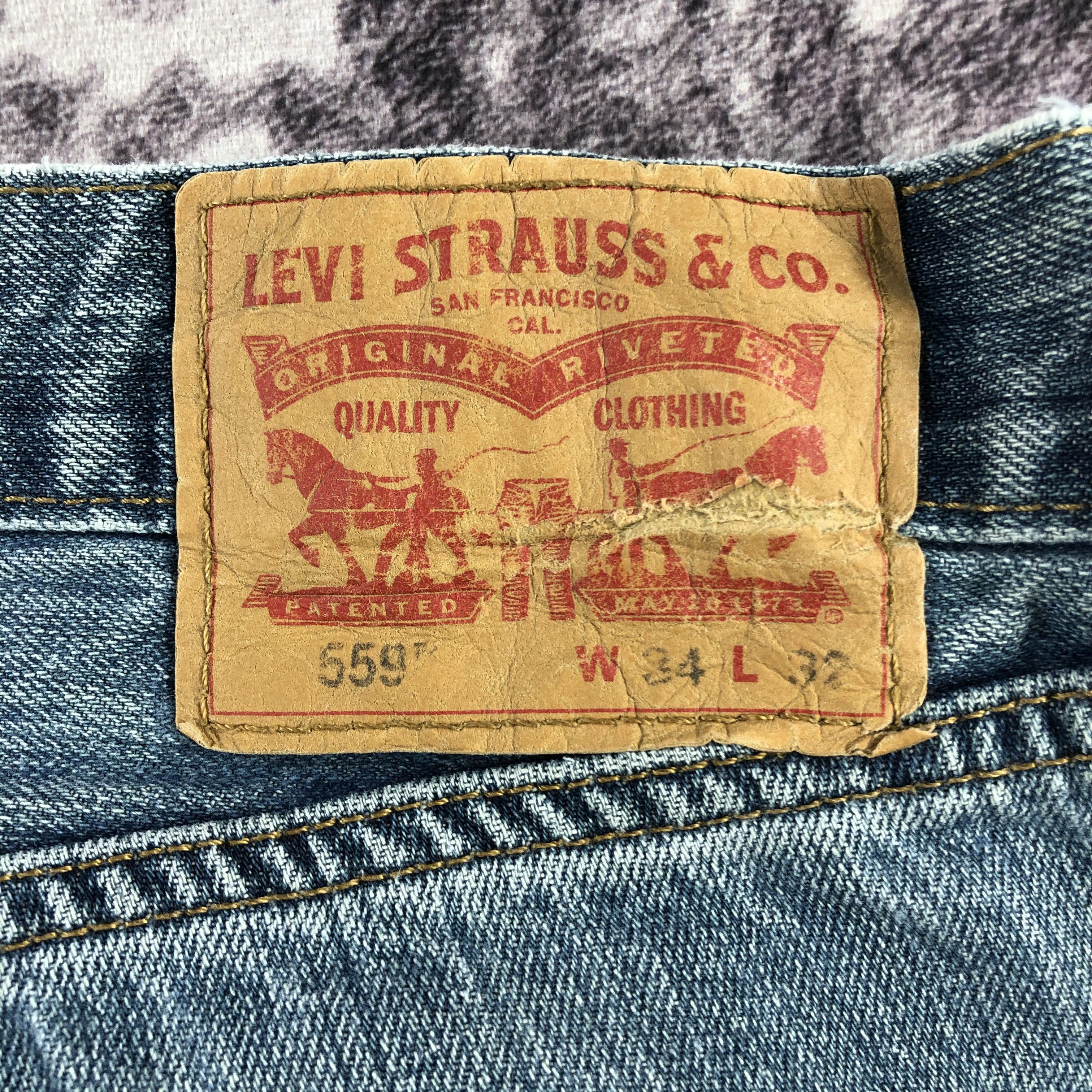 Levi's × Vintage Vintage Blue Wash Levis 559 Jeans-JM3089 Size US 35 - 6 Thumbnail