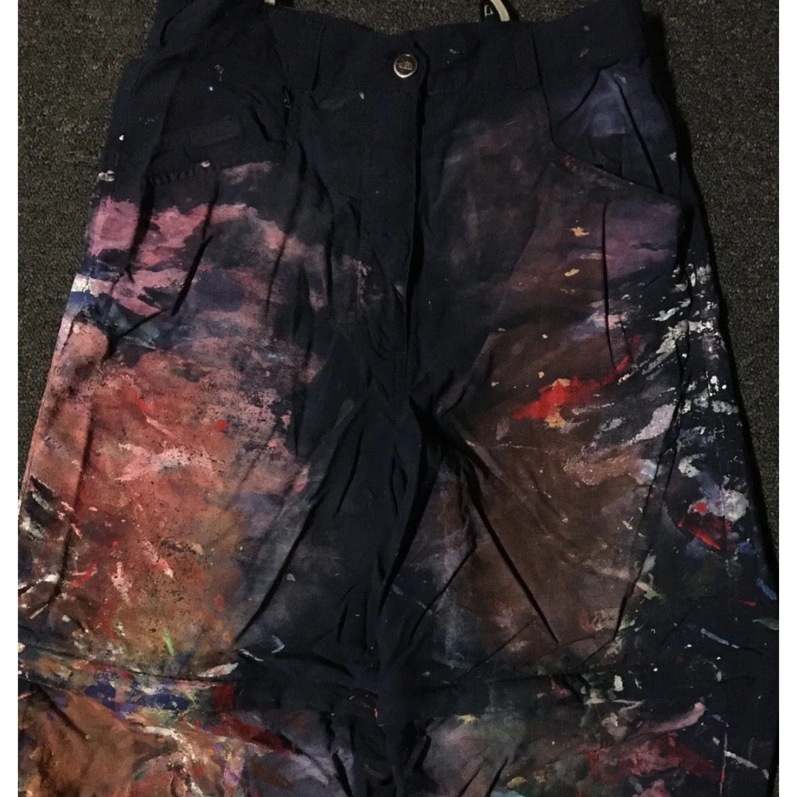 Thrasher VINTAGE The North Face Pants Convertible 10 Blue Grunge 90s Punk Thrashed Paint Splatter Cargo Men Mens Size 32" / US 10 / IT 46 - 5 Thumbnail