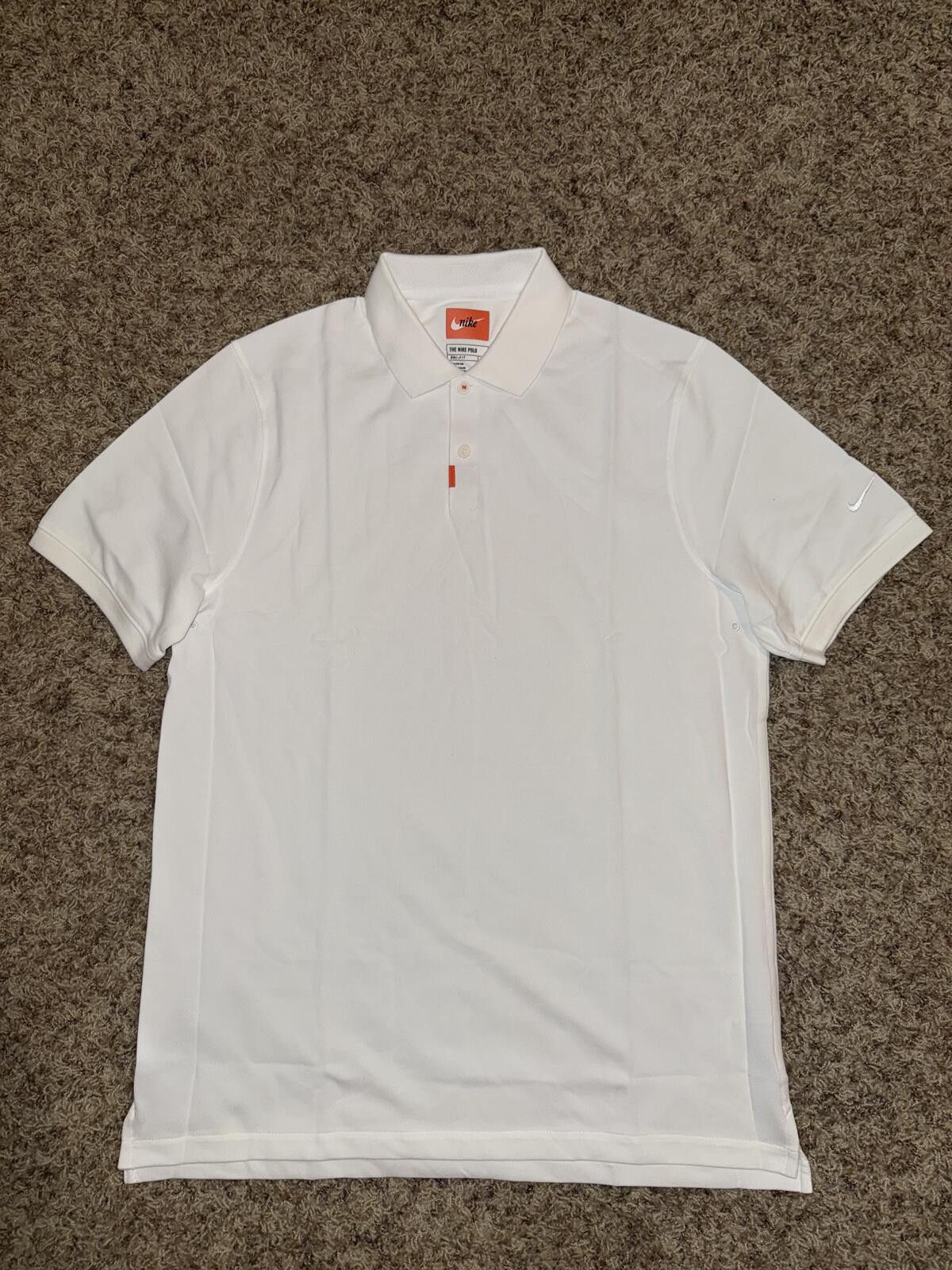 Nike Nike Men’s Standard Fit Golf White Polo Size US M / EU 48-50 / 2 - 1 Thumbnail