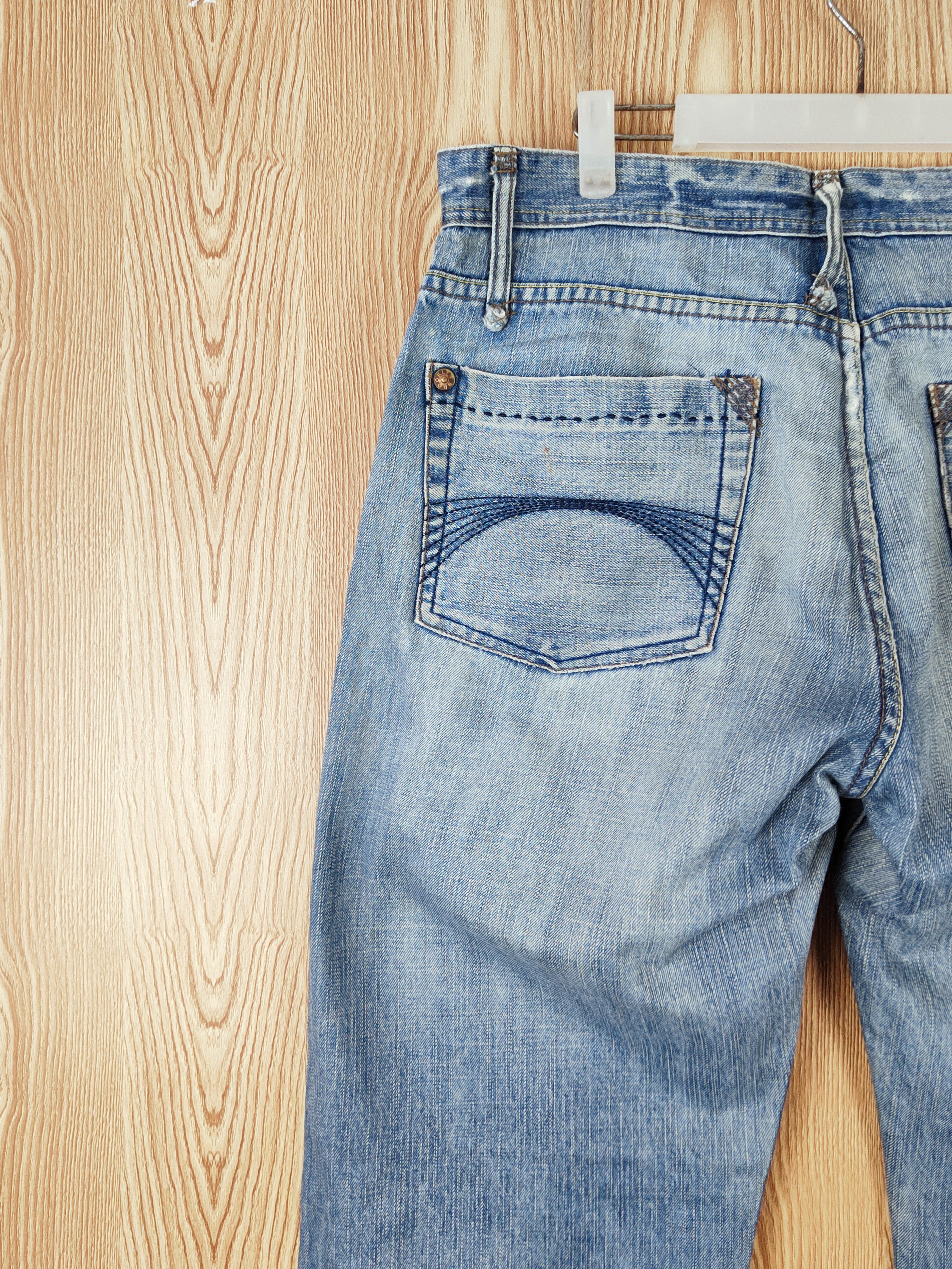 Brooklyn Industries Brooklyn Industries Blue Faded Distressed Ripped Jeans #W938 Size US 34 / EU 50 - 8 Thumbnail