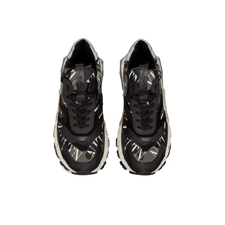 Valentino o1y0525 Logo Low-Top Sneakers in Lead/Black Size US 8 / EU 41 - 4 Thumbnail