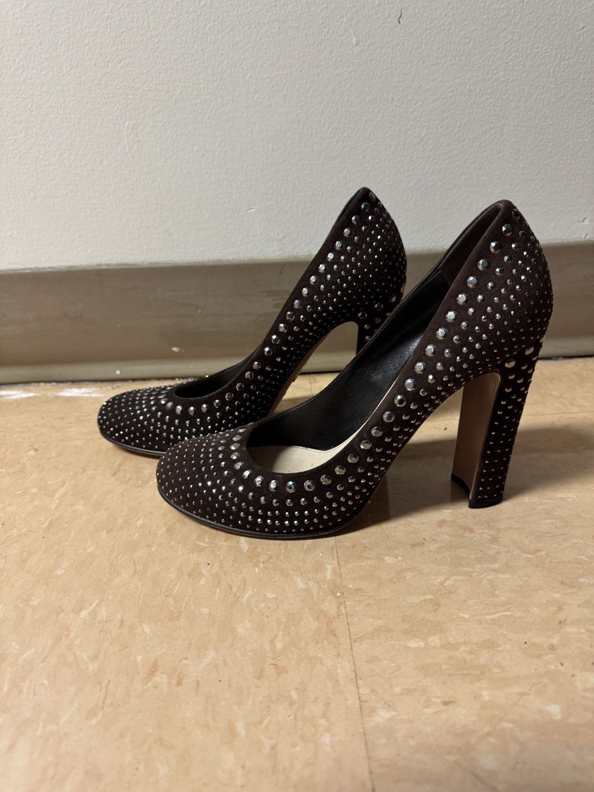 Prada Prada Crystal Heels Size US 9 / IT 39 - 2 Thumbnail