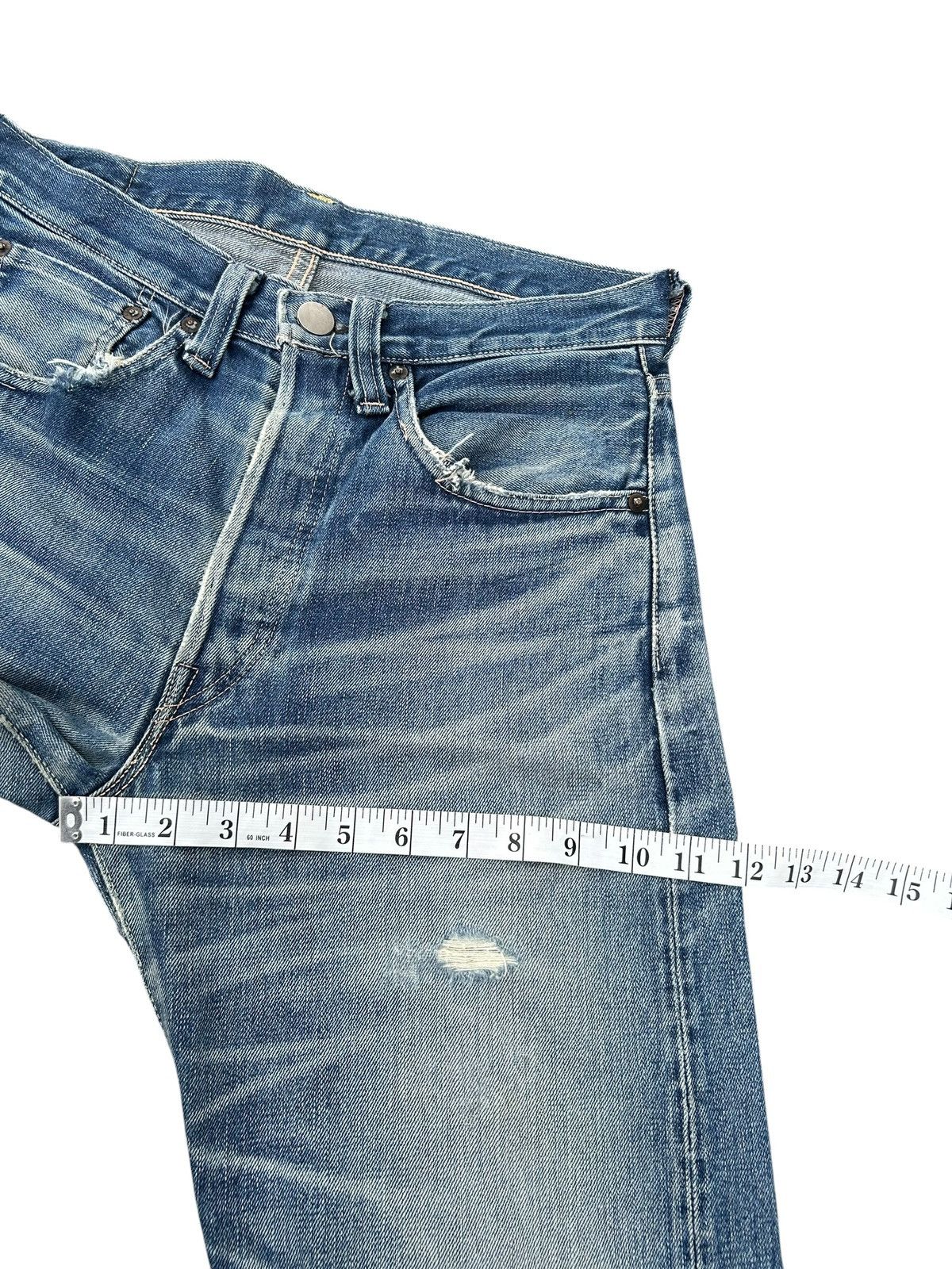 Kapital Vintage Levis Big E Selvedge Thrashed Denim Jeans Size US 30 / EU 46 - 21 Thumbnail