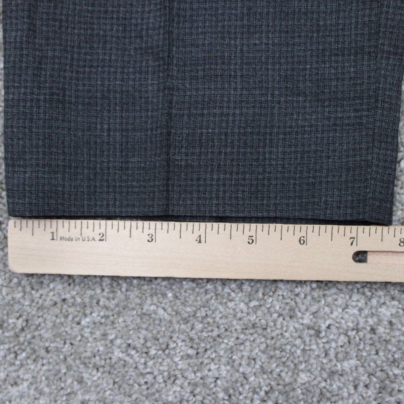 Zanella Zanella Devon Dress Pants Mens 36 Gray Flat Front 100% Wool w/ 30" inseam Size US 36 / EU 52 - 5 Thumbnail