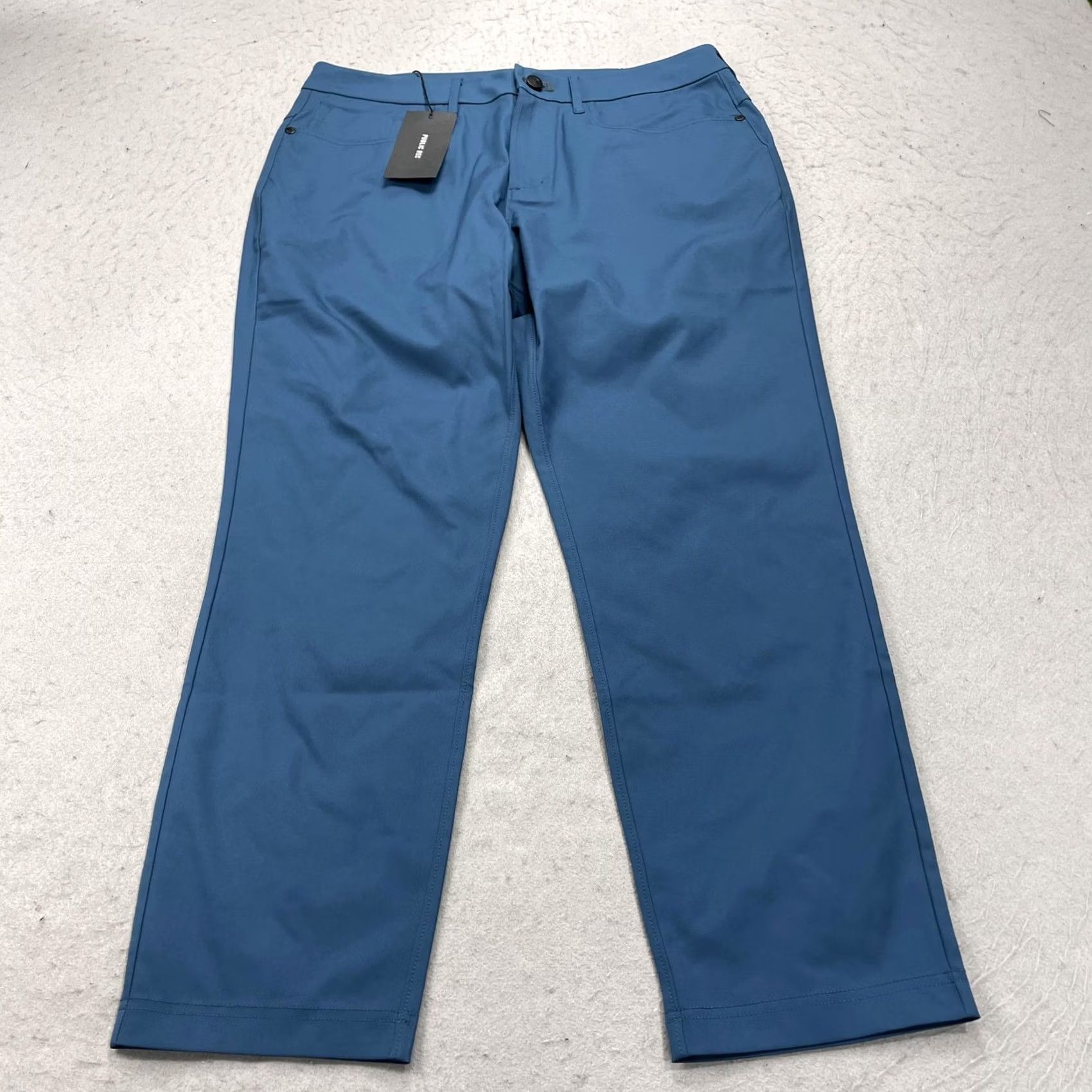 Vintage Public Rec Dealmaker Pants Mens 32x28 Chino 5 Pocket Blue Ocean Solid NWT Size US 32 / EU 48 - 2 Thumbnail