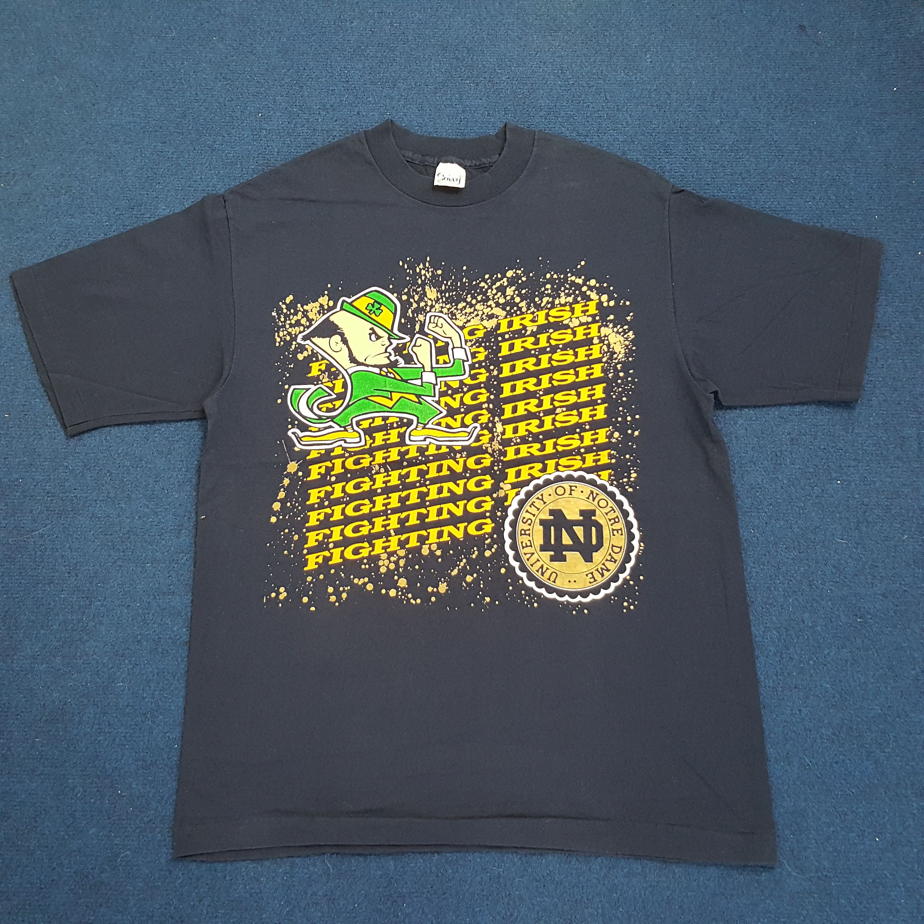 Vintage Vintage University of Notre Dame America College T-shirts Size US L / EU 52-54 / 3 - 1 Thumbnail